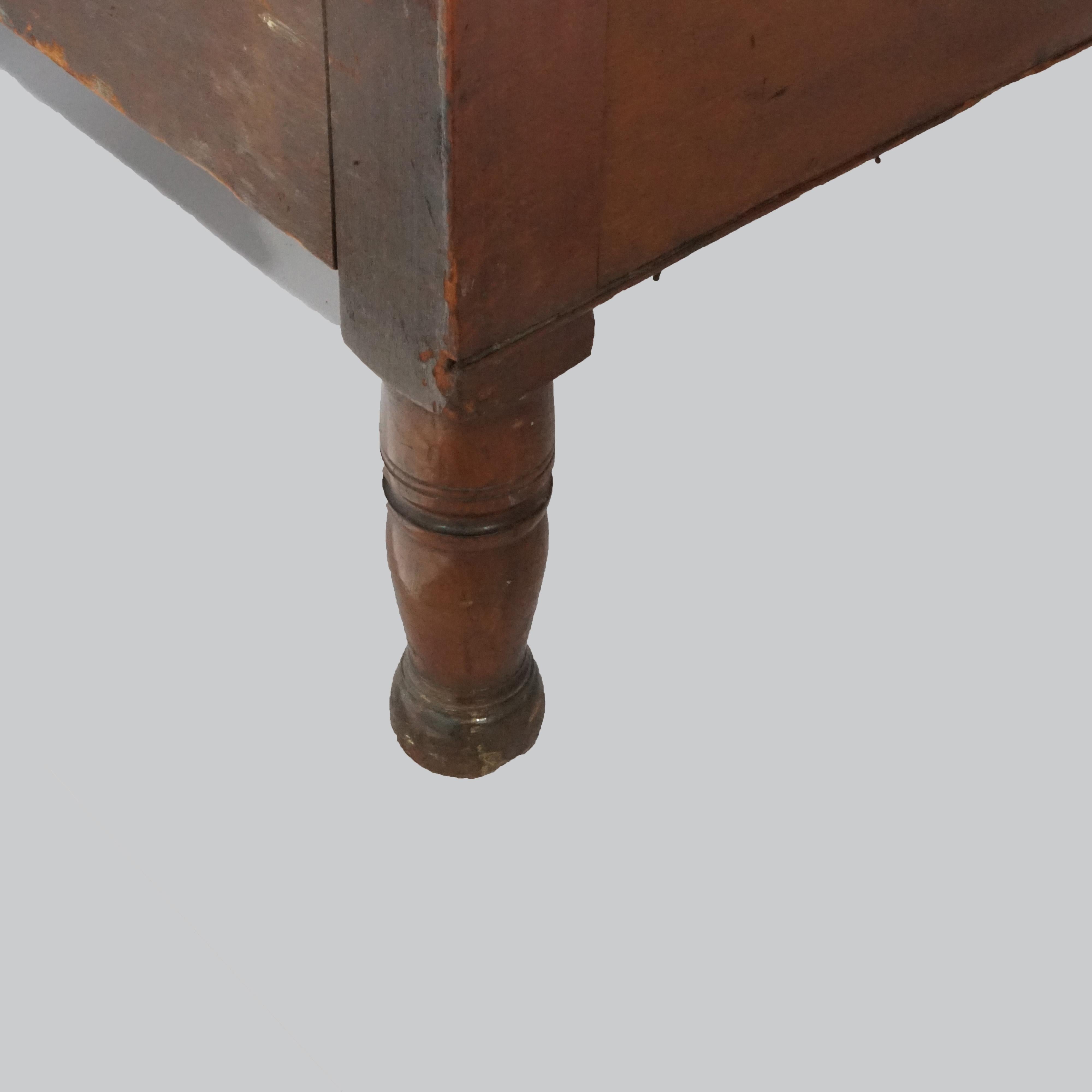 Antique Sheraton Cherry Butlers Chest with Drop-Front Desk, Circa 1830 13