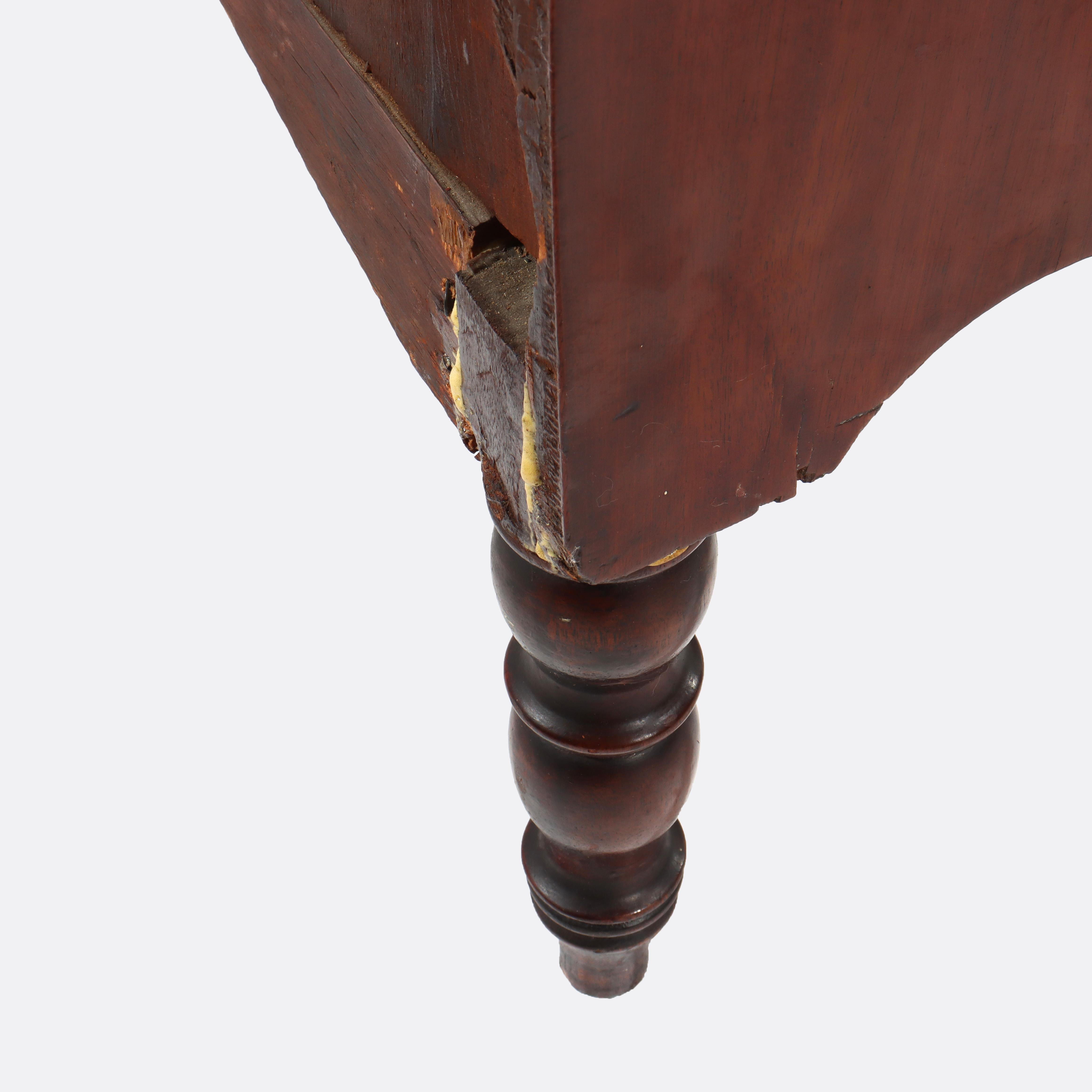 Antico cassettone a 6 cassetti in mogano di Sheraton Feder C1830 in vendita 7