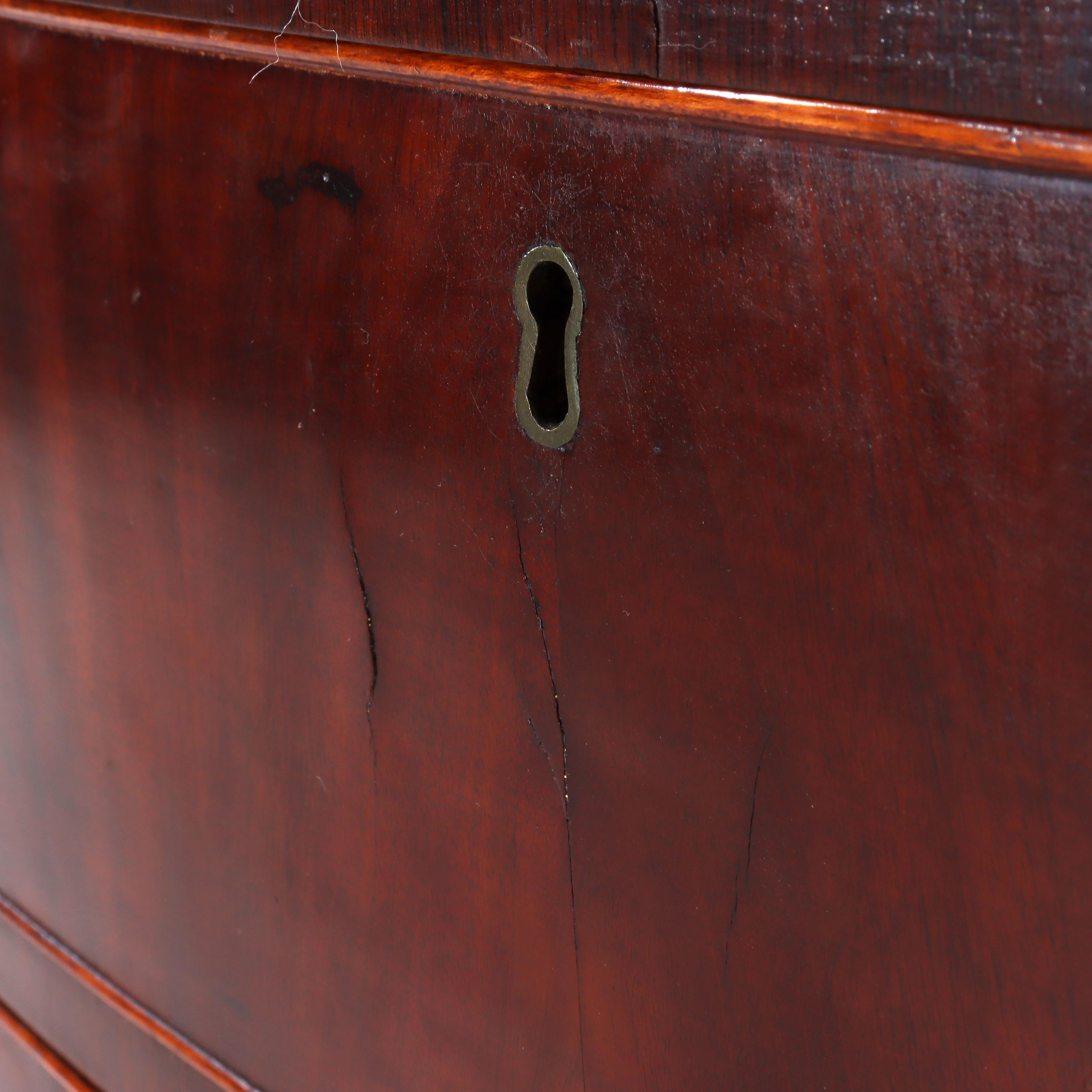 Antico cassettone a 6 cassetti in mogano di Sheraton Feder C1830 in vendita 9