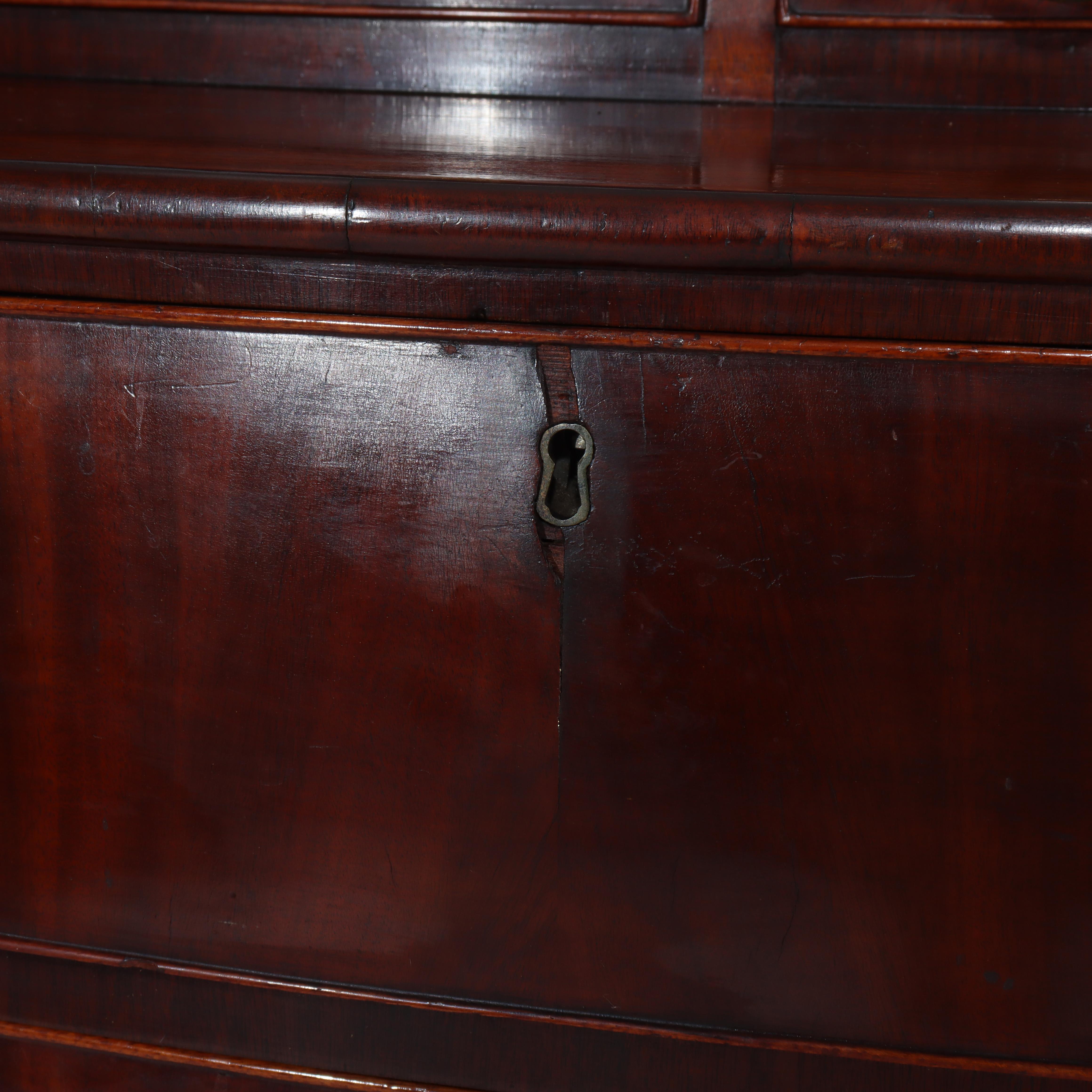 Antico cassettone a 6 cassetti in mogano di Sheraton Feder C1830 in vendita 2