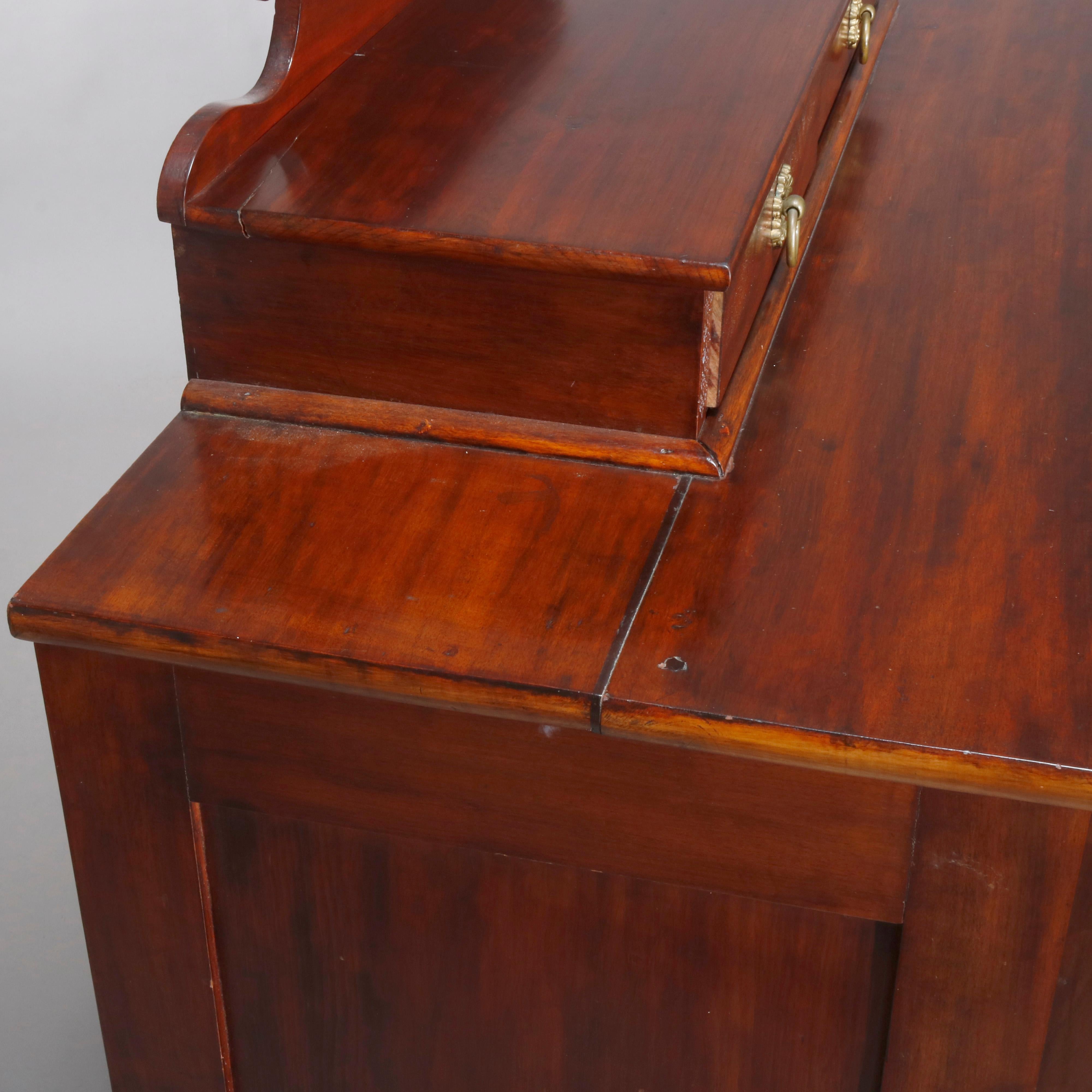 Antique Sheraton Flame Mahogany Chest of Drawers, 19th Century 4