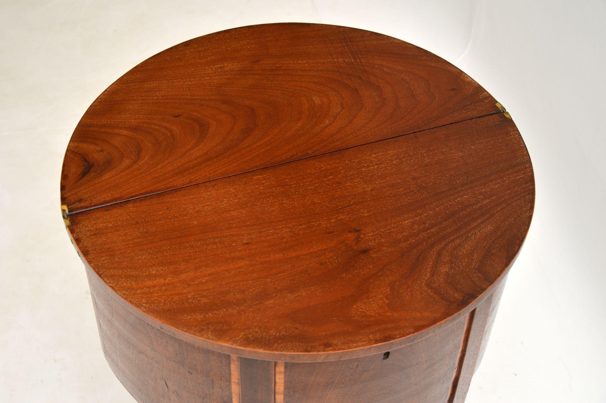 Wood Antique Sheraton Inlaid Tea / Work Table