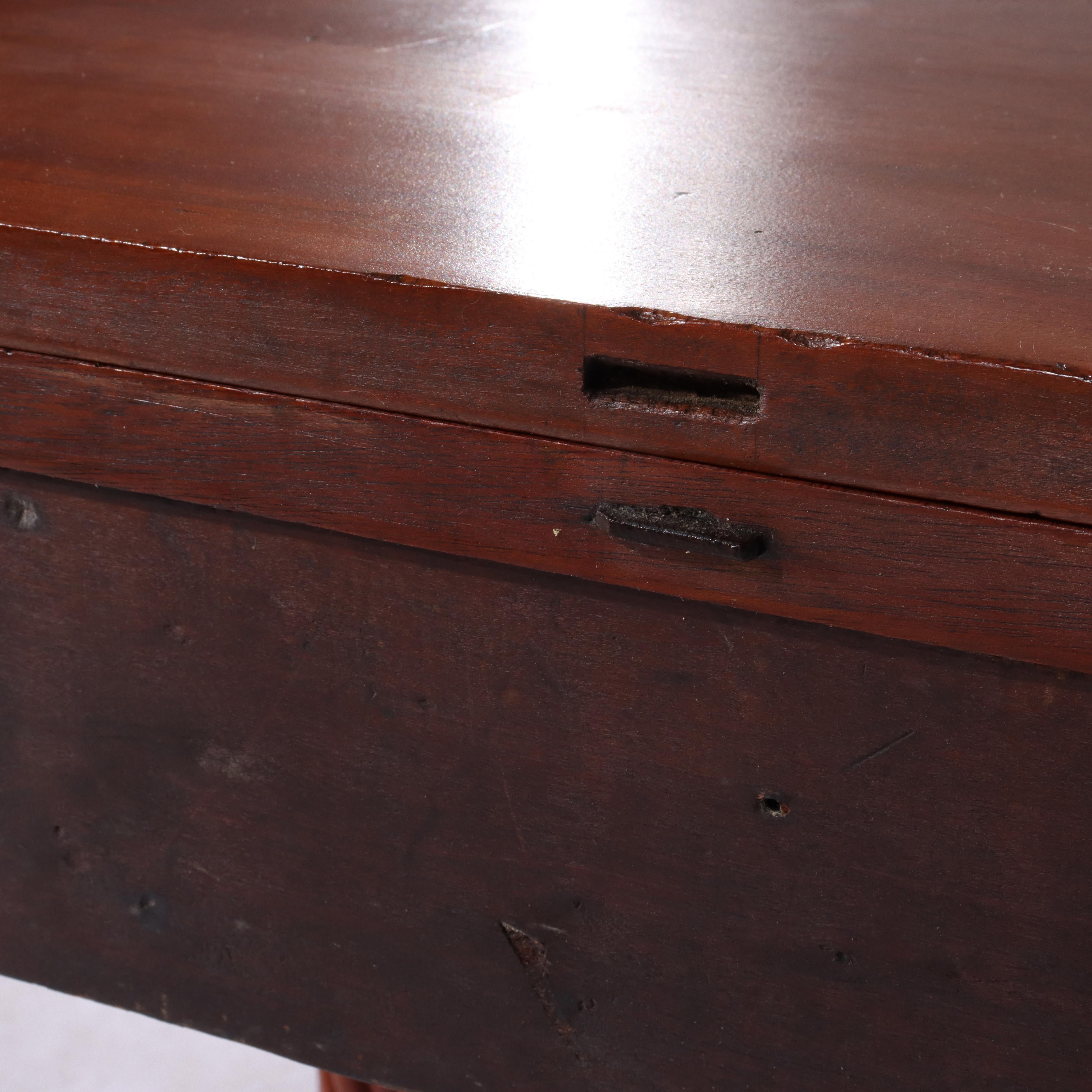 Antigua mesa de cartas Sheraton de caoba C1830 en venta 5
