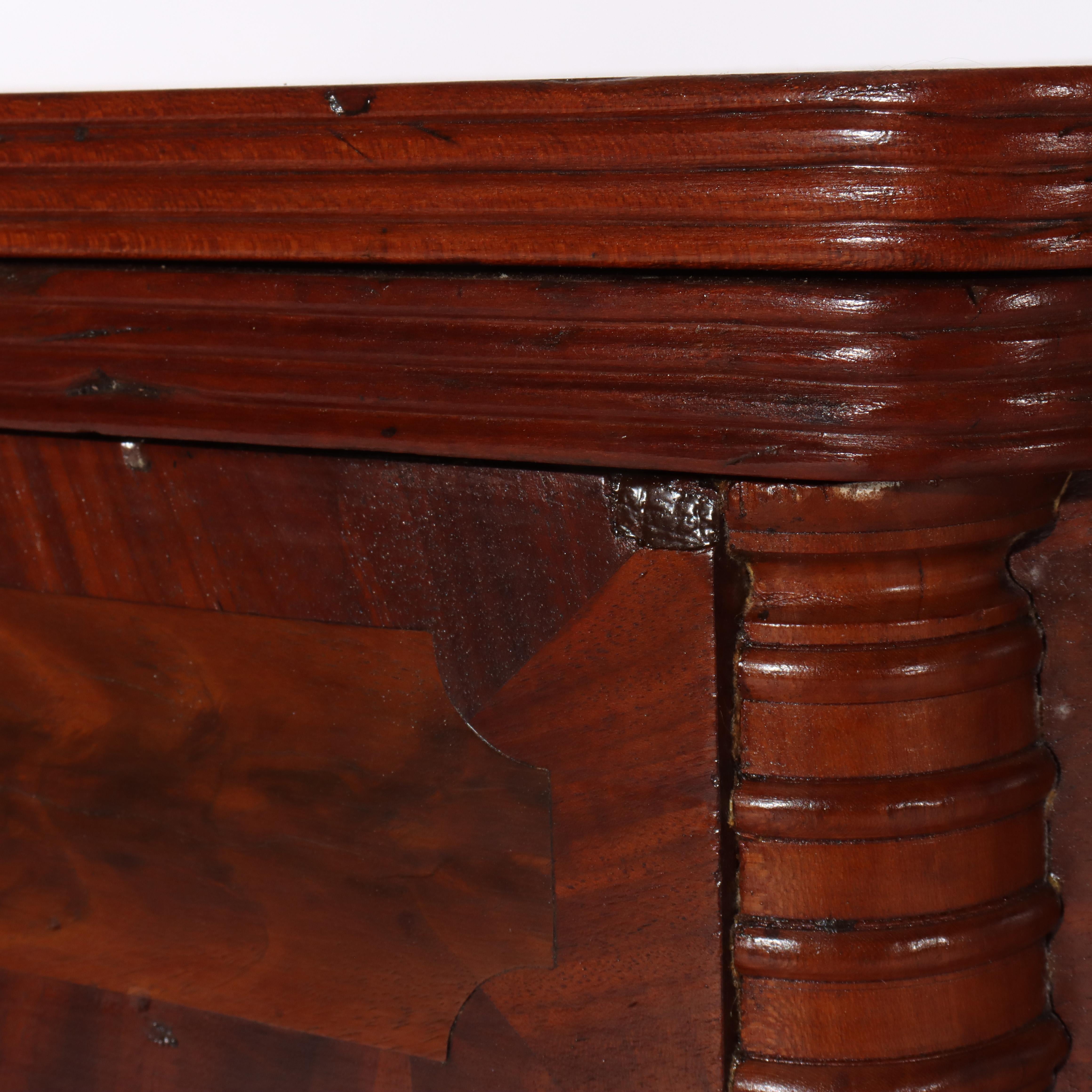 Antigua mesa de cartas Sheraton de caoba C1830 en venta 2