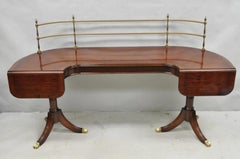 Antique Sheraton Mahogany Duncan Phyfe Dropleaf Sideboard Console Buffet Table