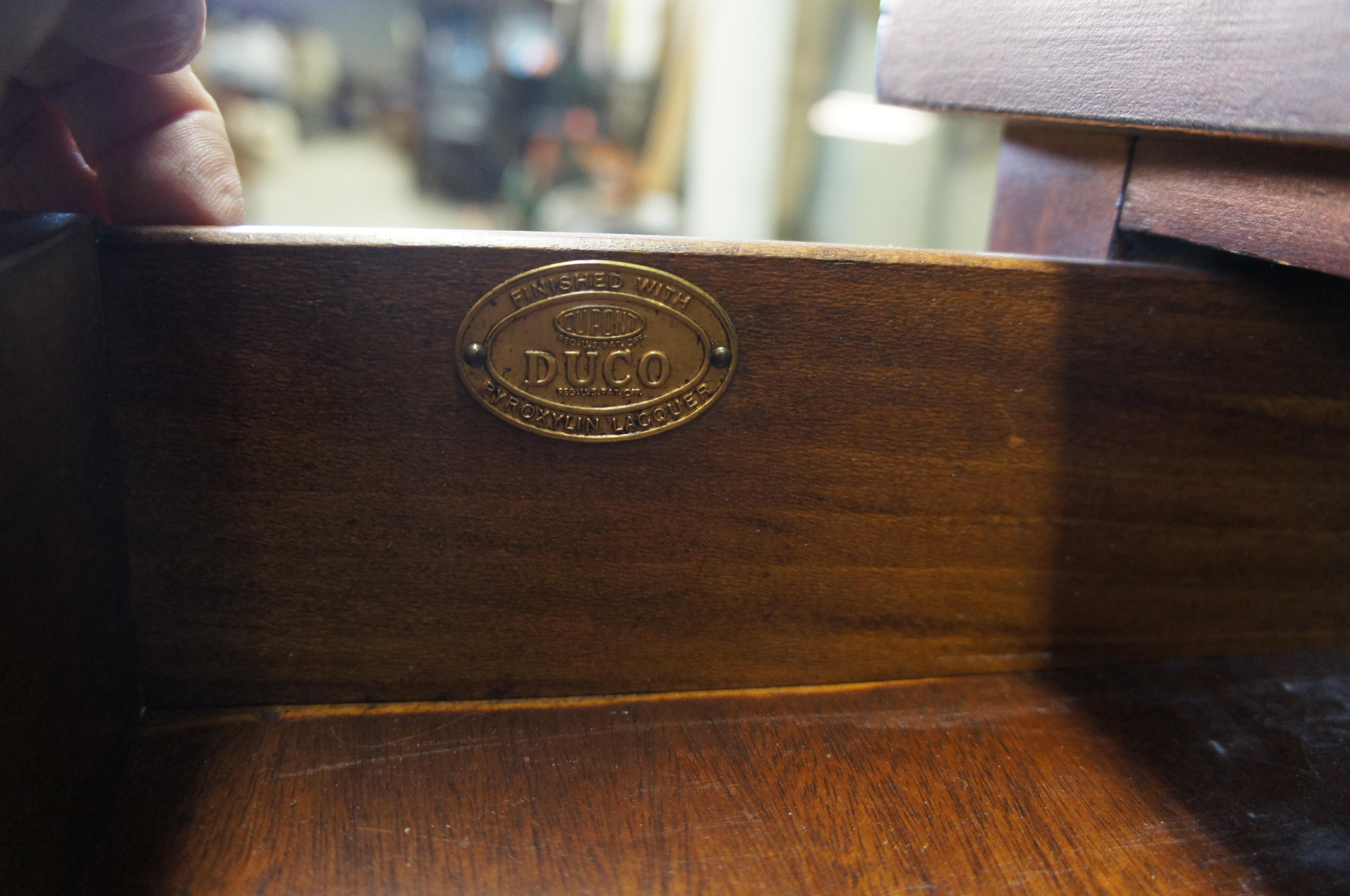 Antique Sheraton Mahogany Flip Top Gateleg Card Game Entry Console Hall Table 1