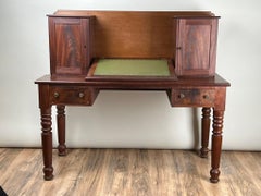 Antique Sheraton Mahogany Plantation Secretary c. Mid 19th Century