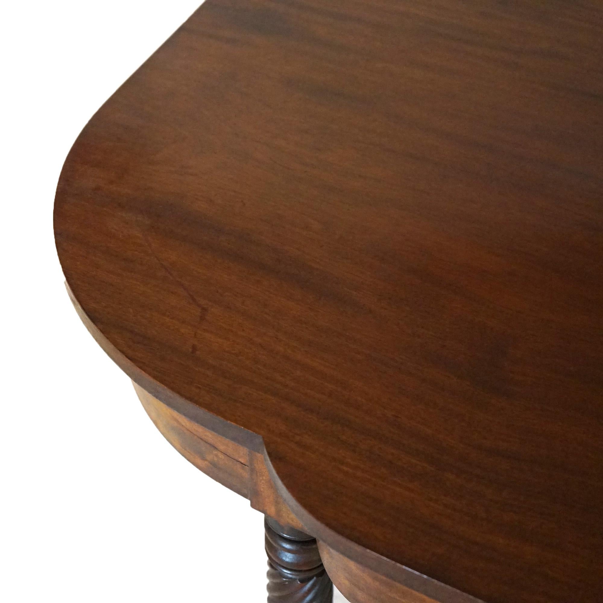 Antique Sheraton Mahogany Two-Piece Dining Table Circa 1840 2