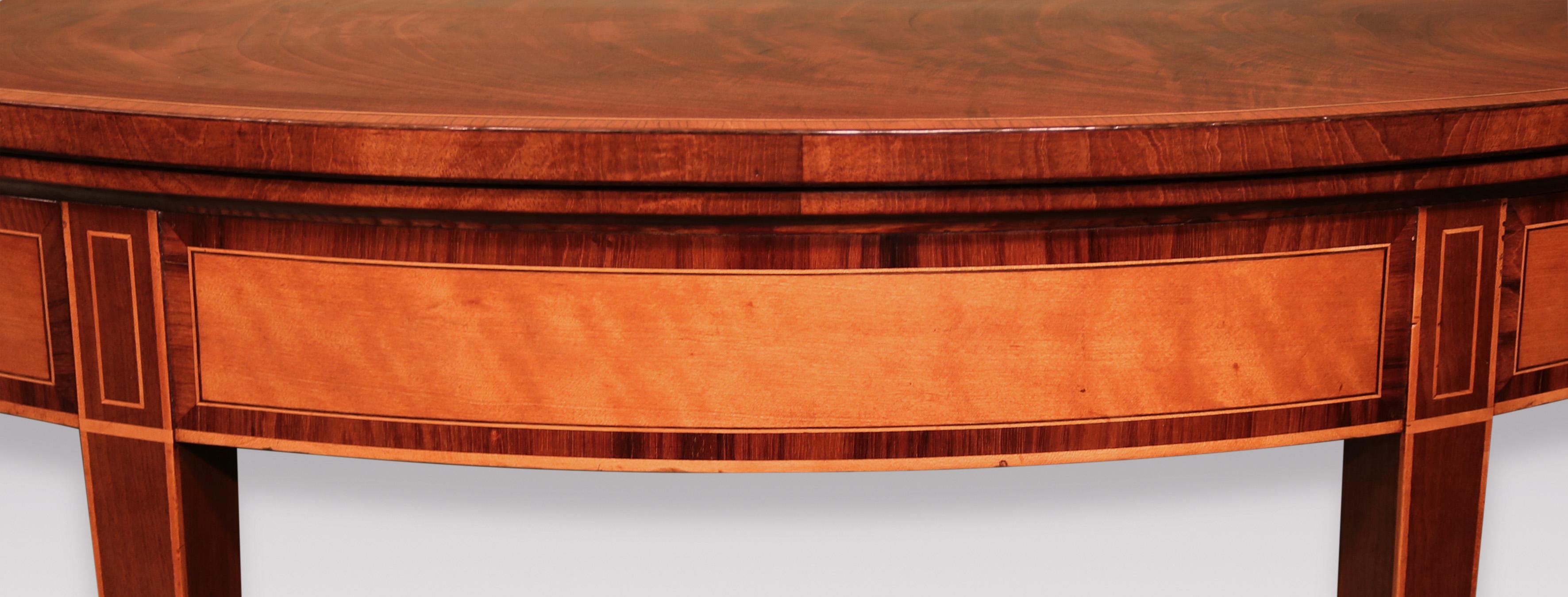 18th Century Antique Sheraton period mahogany card/console table For Sale