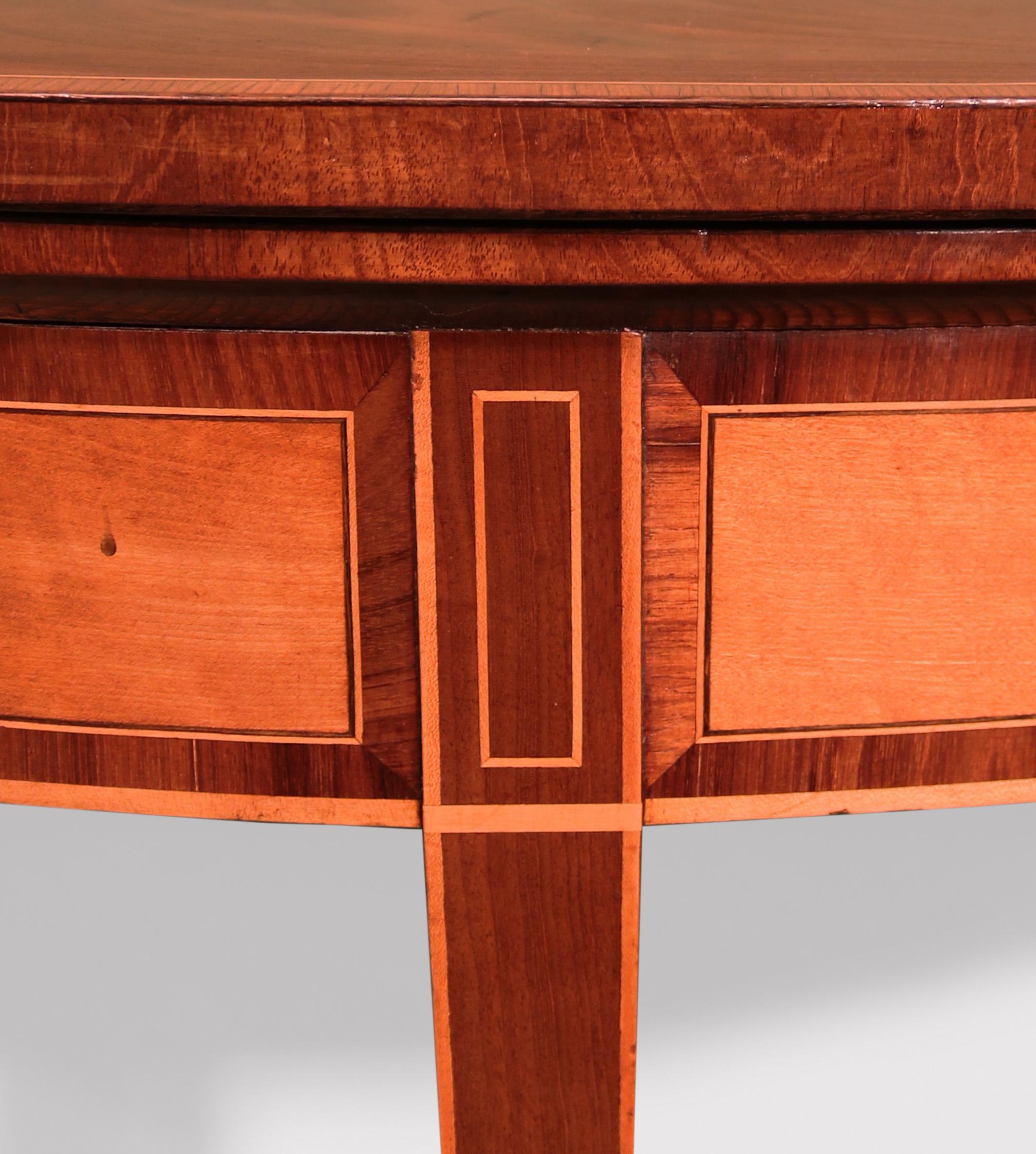 Mahogany Antique Sheraton period mahogany card/console table For Sale