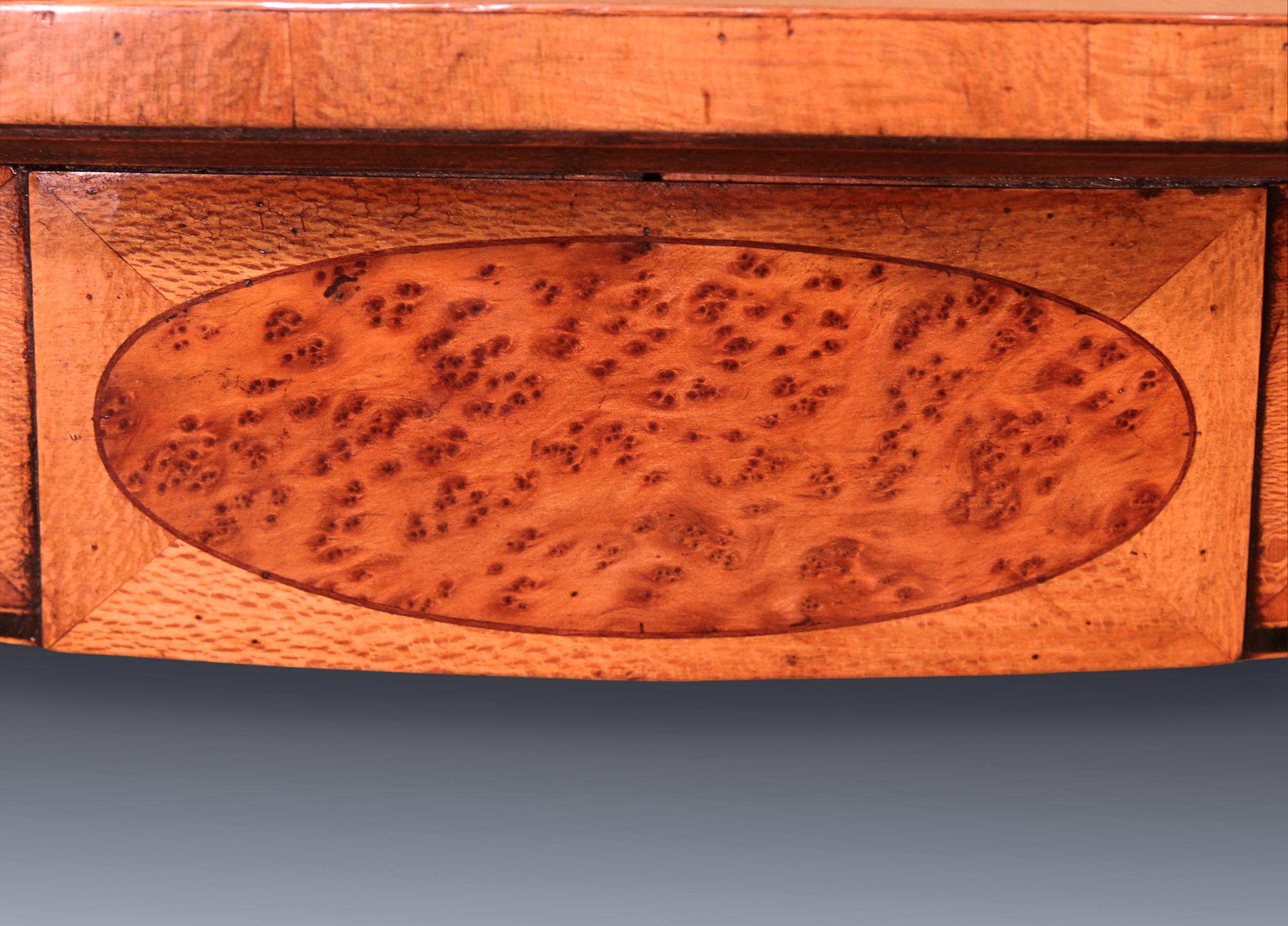 18th Century Antique Sheraton period satinwood console table For Sale