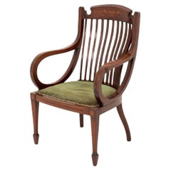 Antique Sheraton Revival Arm Chair Elbow Chairs 1890