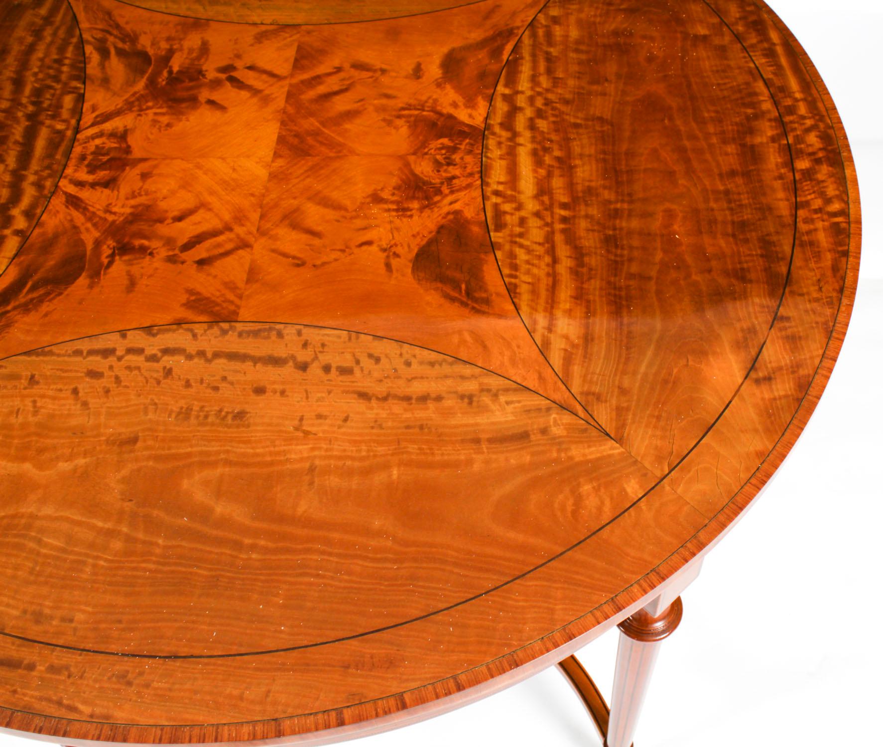 Ancienne table d'appoint en bois de citronnier de style Sheraton Revival, vers 1900 en vente 1