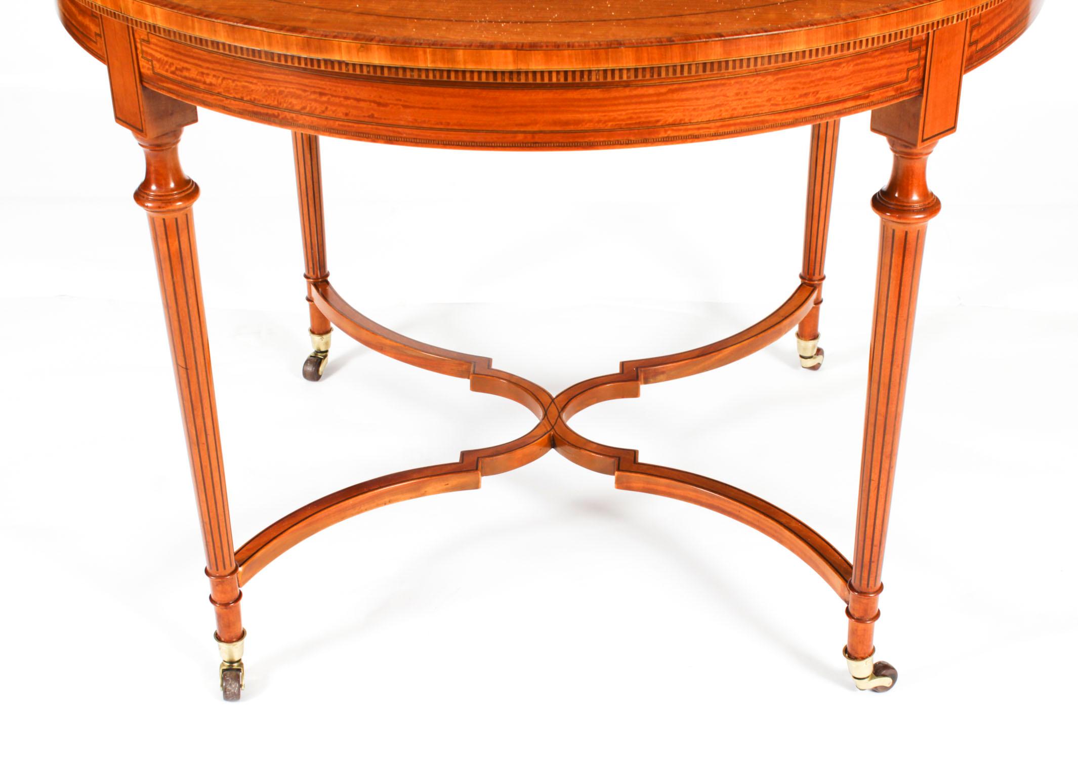 Ancienne table d'appoint en bois de citronnier de style Sheraton Revival, vers 1900 en vente 2