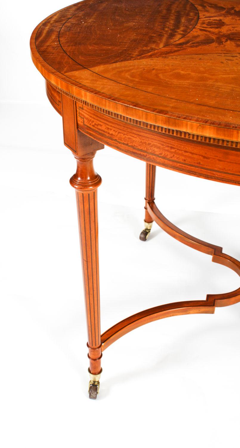 Ancienne table d'appoint en bois de citronnier de style Sheraton Revival, vers 1900 en vente 3