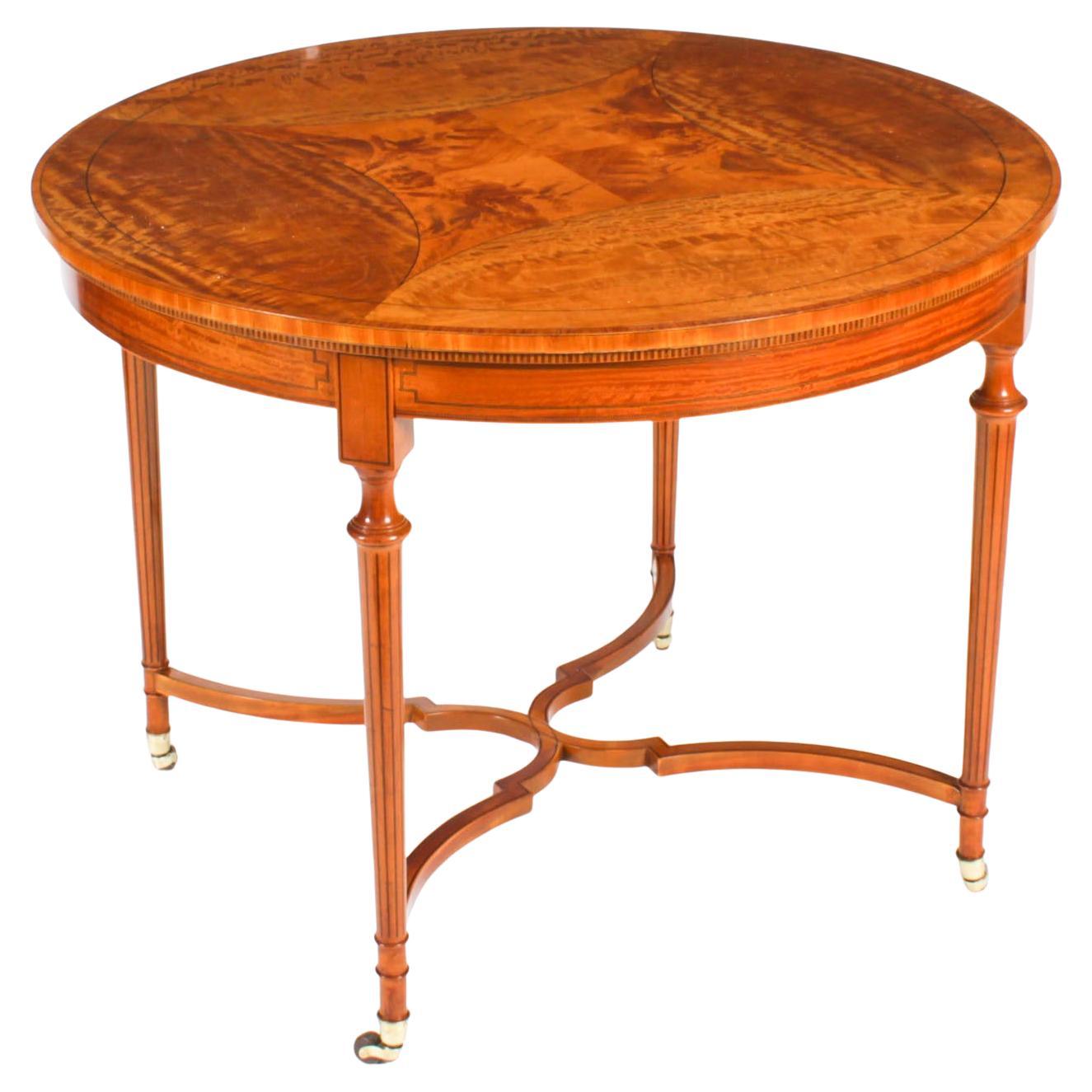 Ancienne table d'appoint en bois de citronnier de style Sheraton Revival, vers 1900 en vente