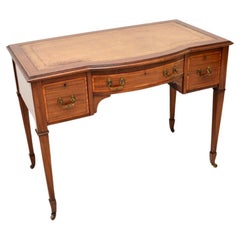 Antiker Sheraton Revival-Schreibtisch aus Satinholz