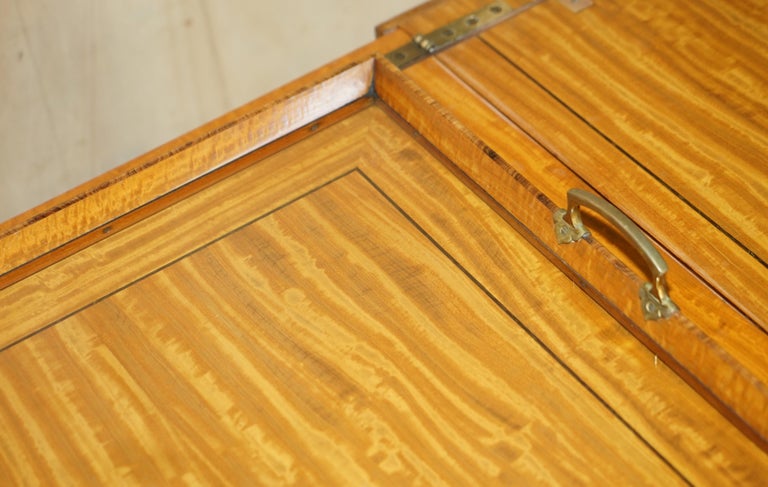 Antique Sheraton Revival Victorian Restored Maple and Co Elevette ...