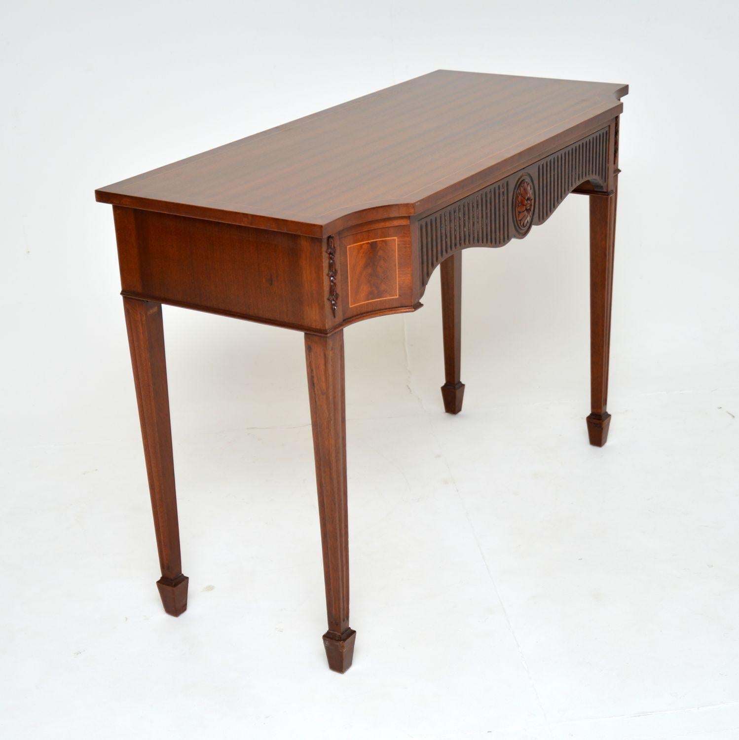 Antique Sheraton Style Console / Server Side Table 5