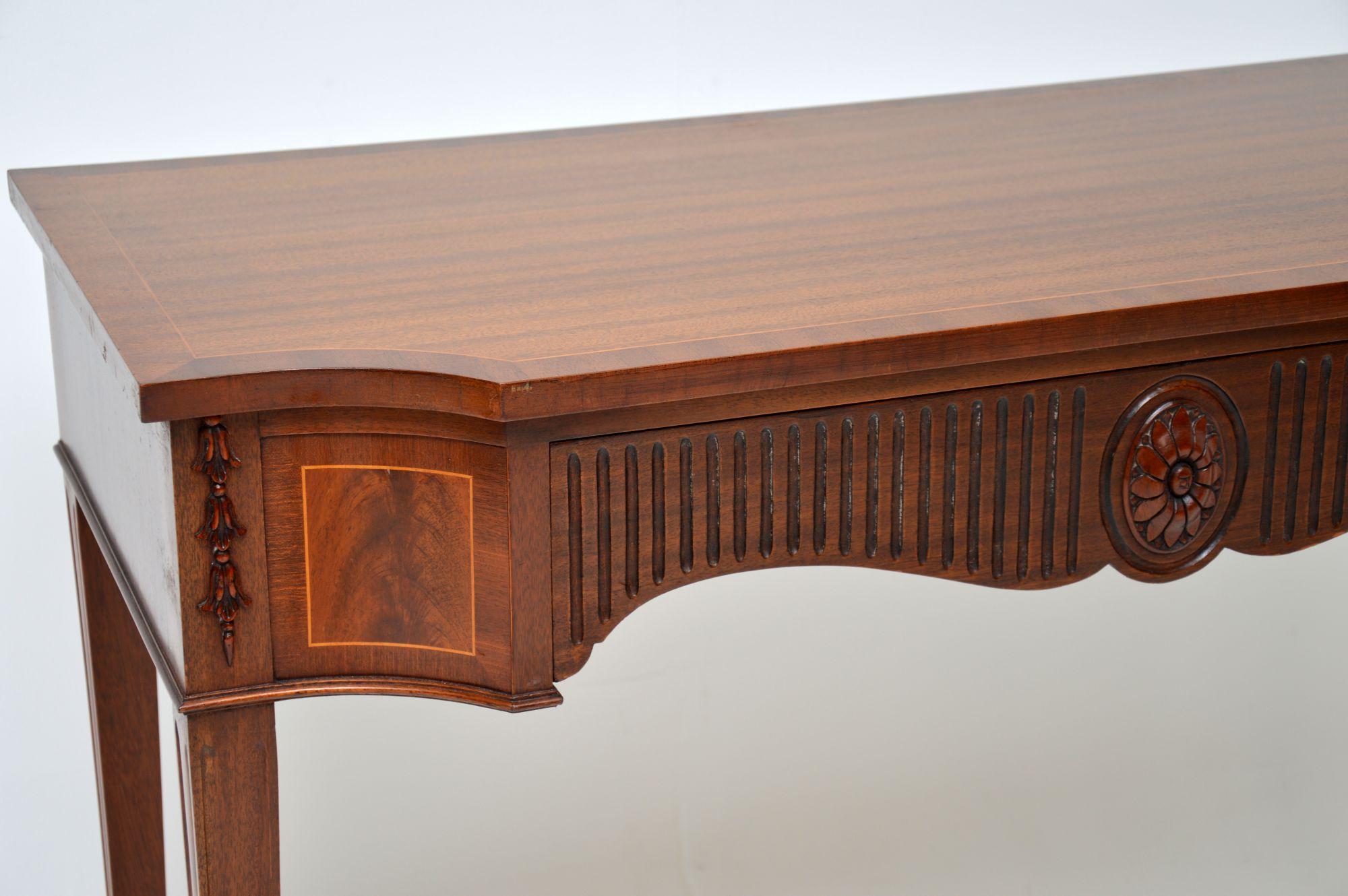 Antique Sheraton Style Console / Server Side Table In Good Condition In London, GB