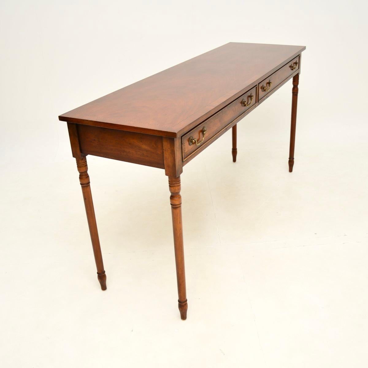 British Antique Sheraton Style Console Table