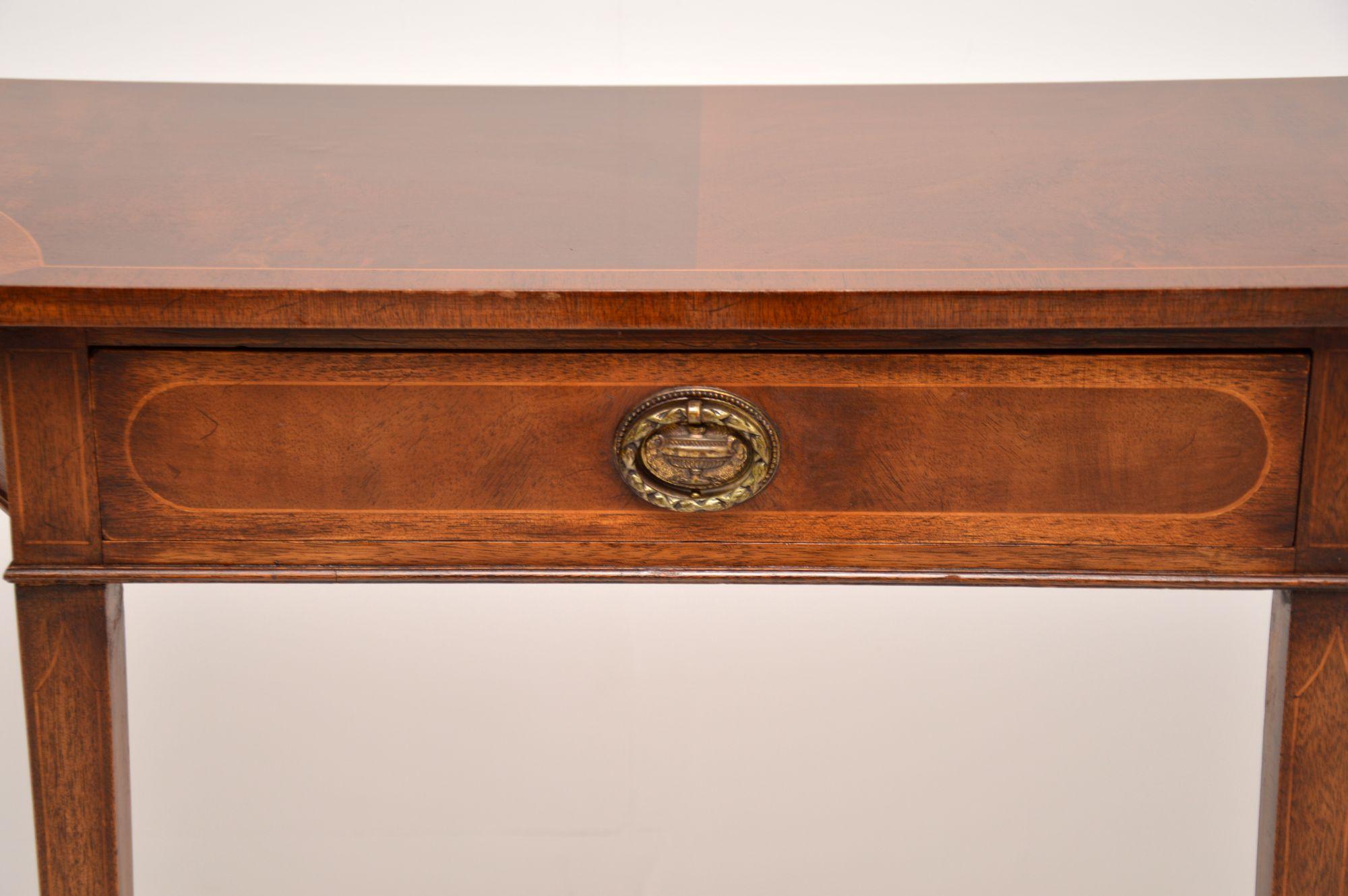 Wood Antique Sheraton Style Console Table