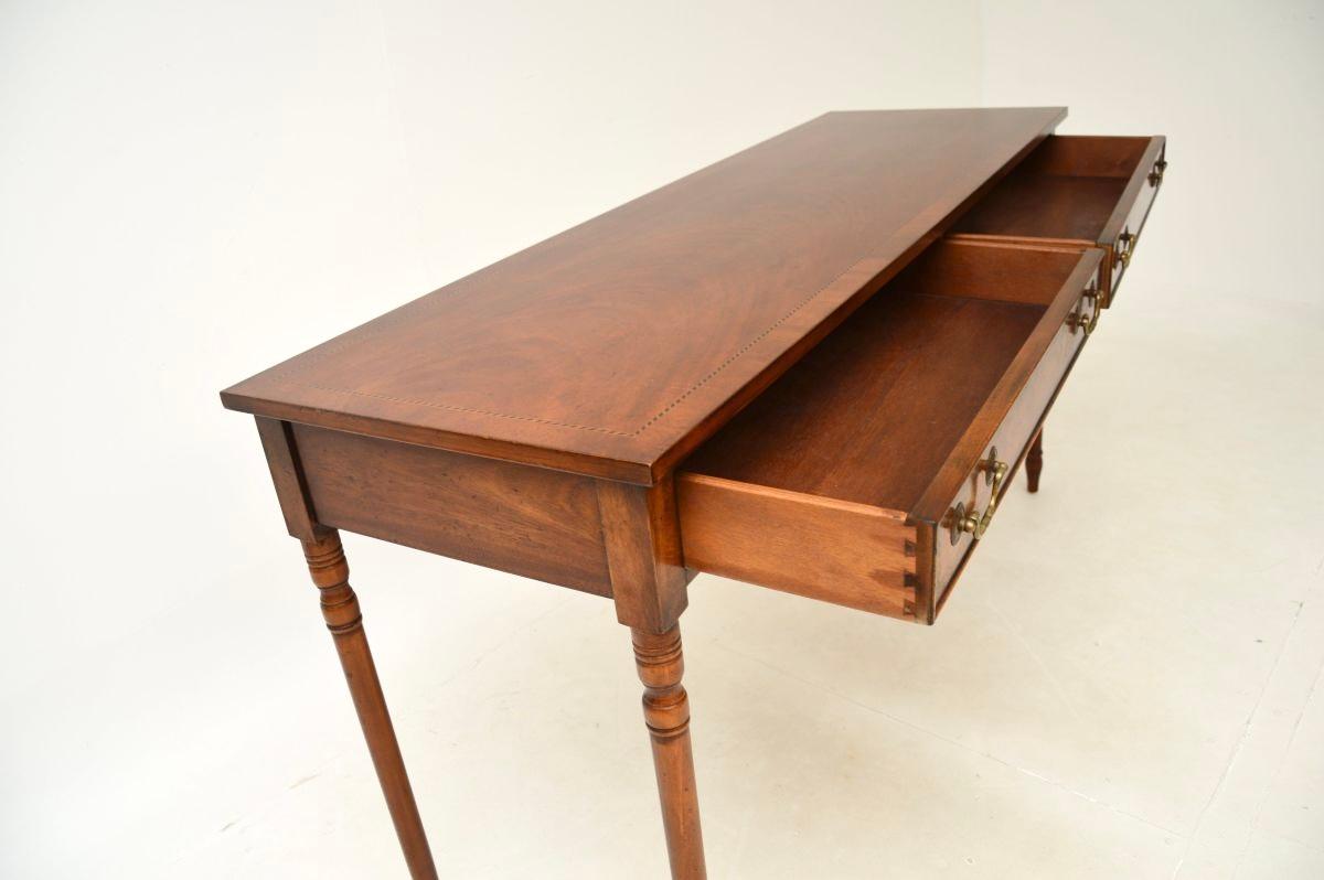 Wood Antique Sheraton Style Console Table