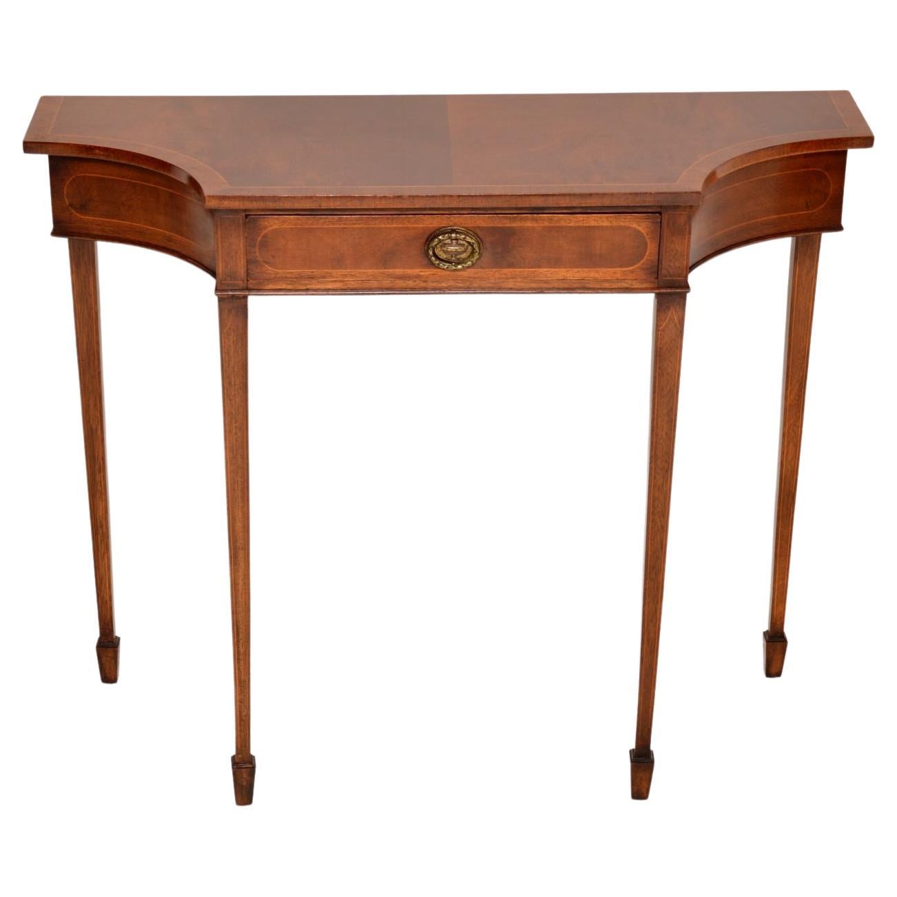 Antique Sheraton Style Console Table