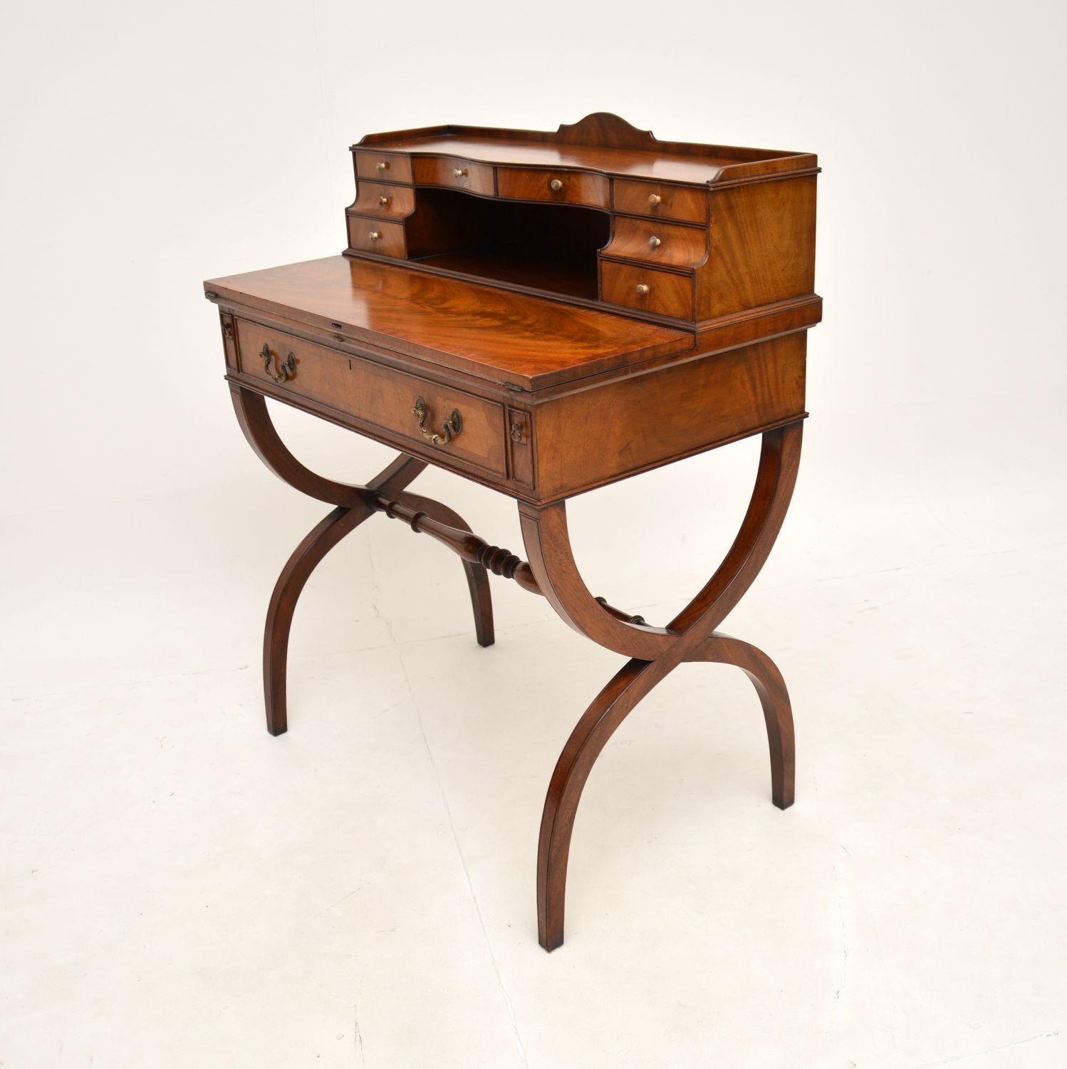 Antique Sheraton Style Escritoire Desk In Good Condition In London, GB