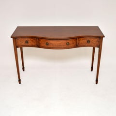 Antique Sheraton Style Inlaid Console Table