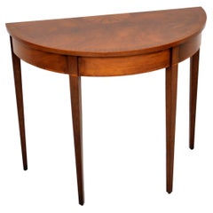 Antique Sheraton Style Inlaid Console Table