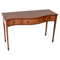Antique Sheraton Style Inlaid Console Table