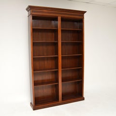 Antique Sheraton Style Inlaid Open Bookcase