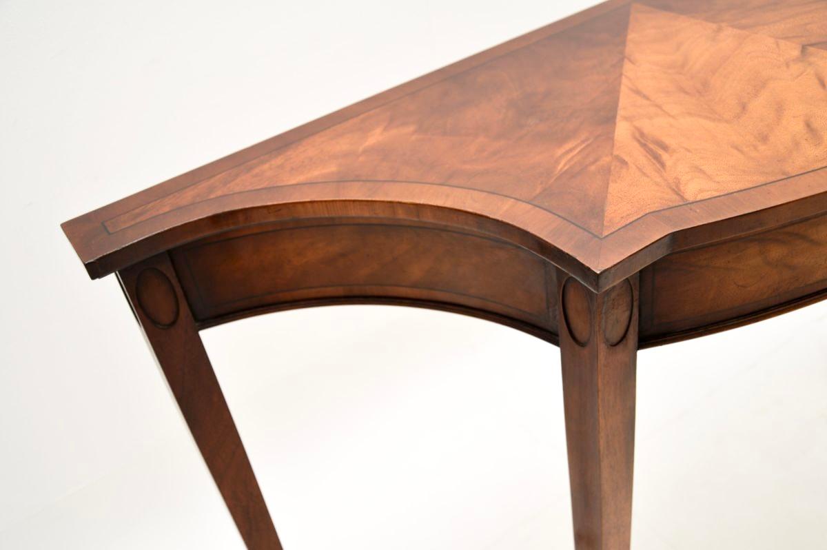 Mid-20th Century Antique Sheraton Style Mahogany Console Table