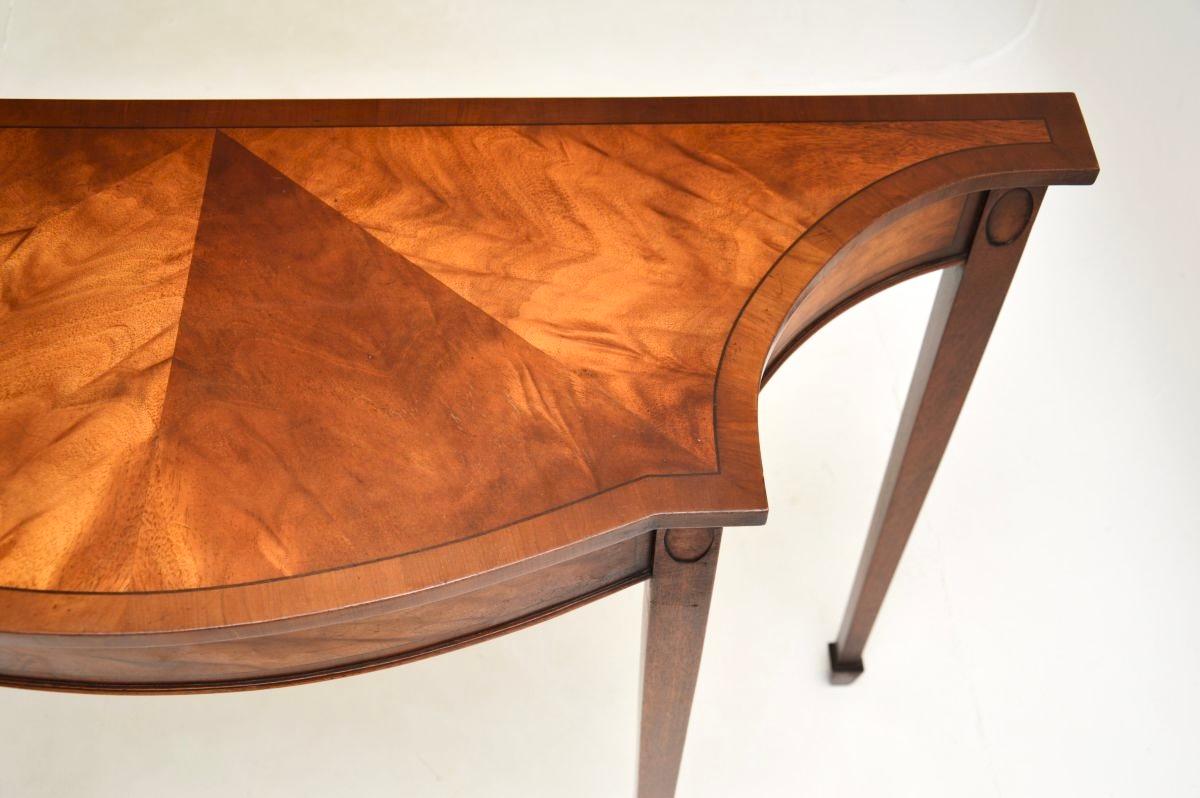 Antique Sheraton Style Mahogany Console Table 1