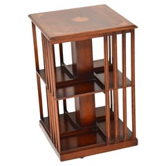 Antique Sheraton Style Revolving Bookcase