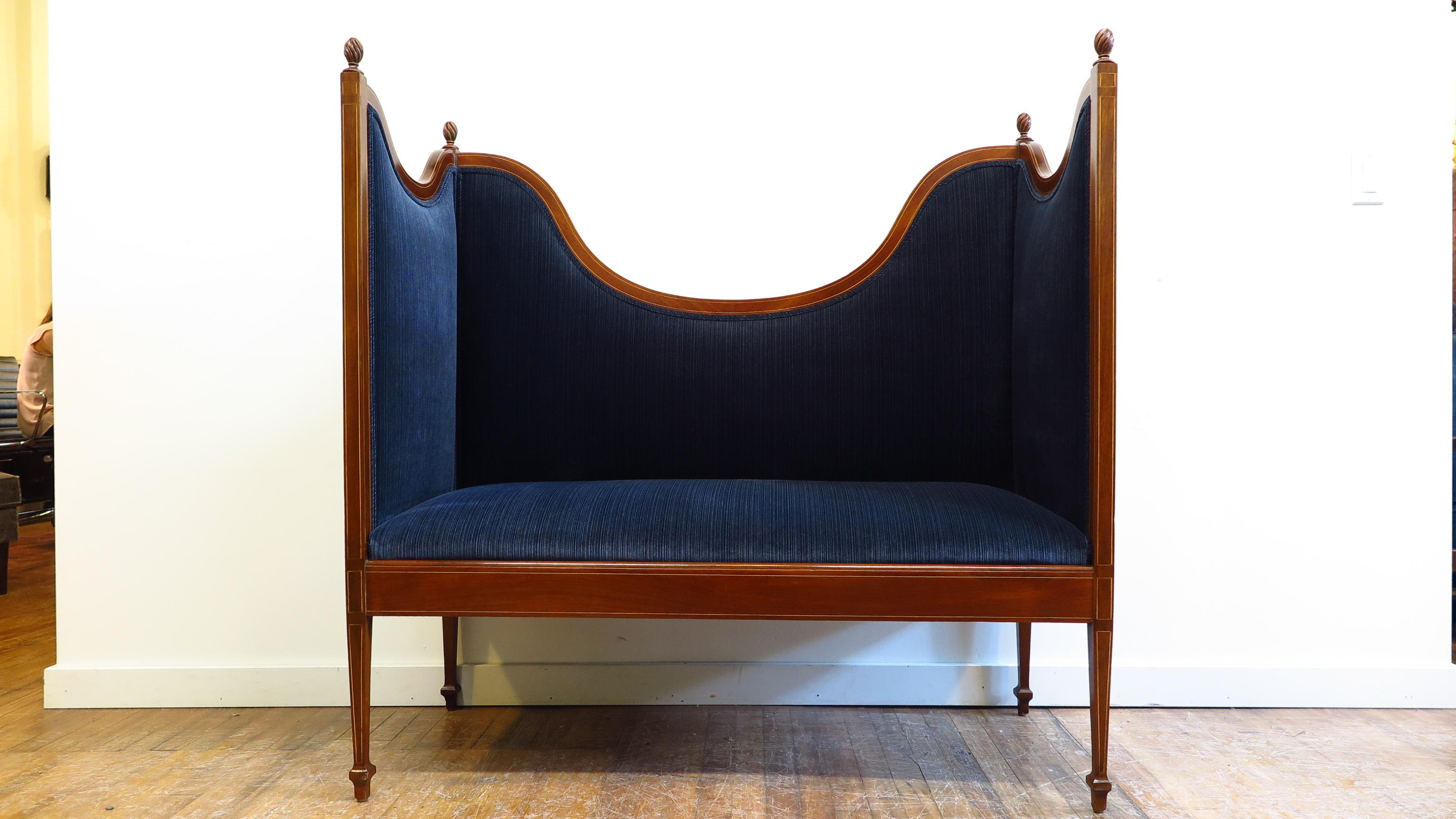 American Antique Sheraton Style Settee