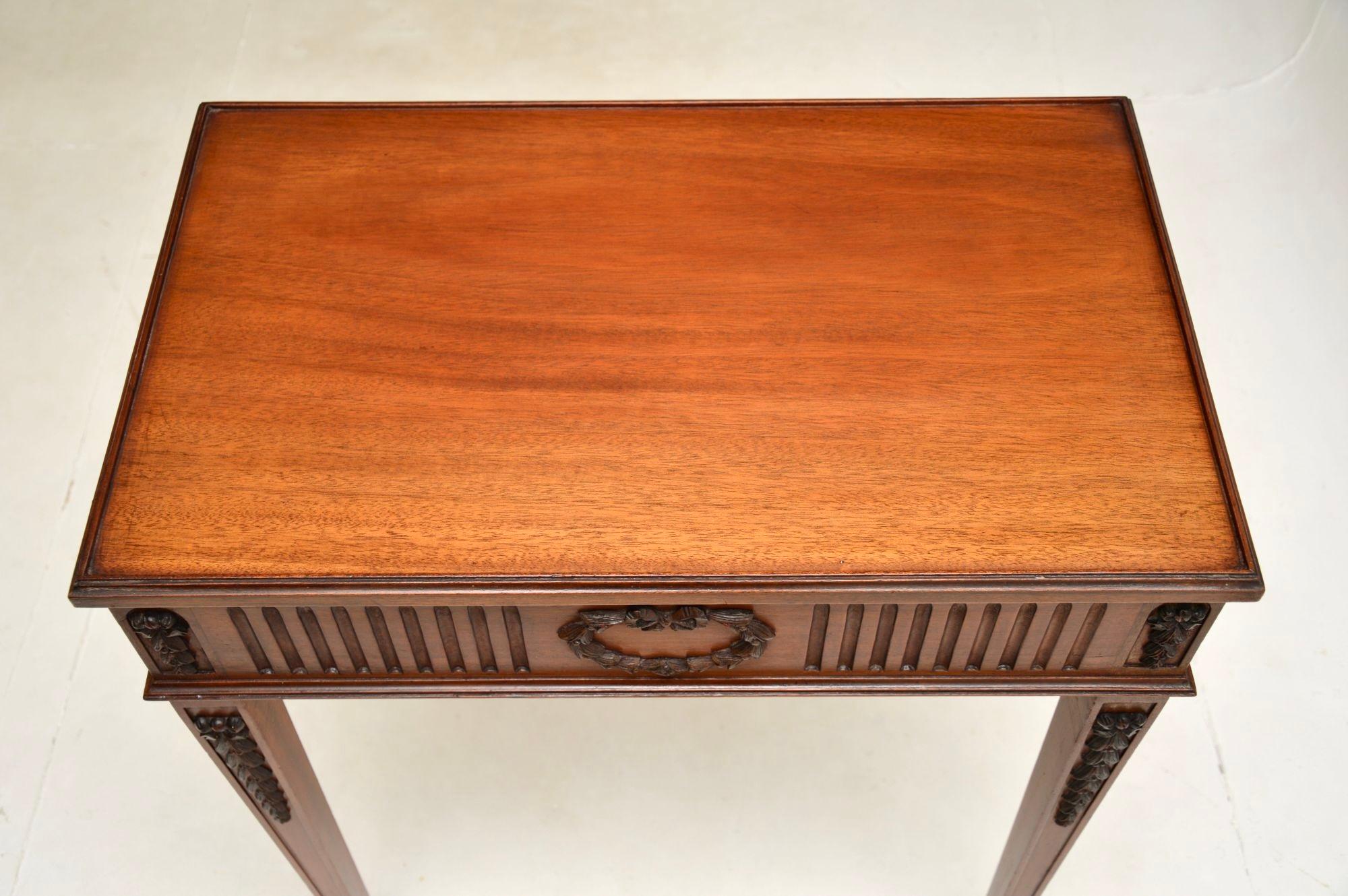 Antique Sheraton Style Side Table For Sale 1
