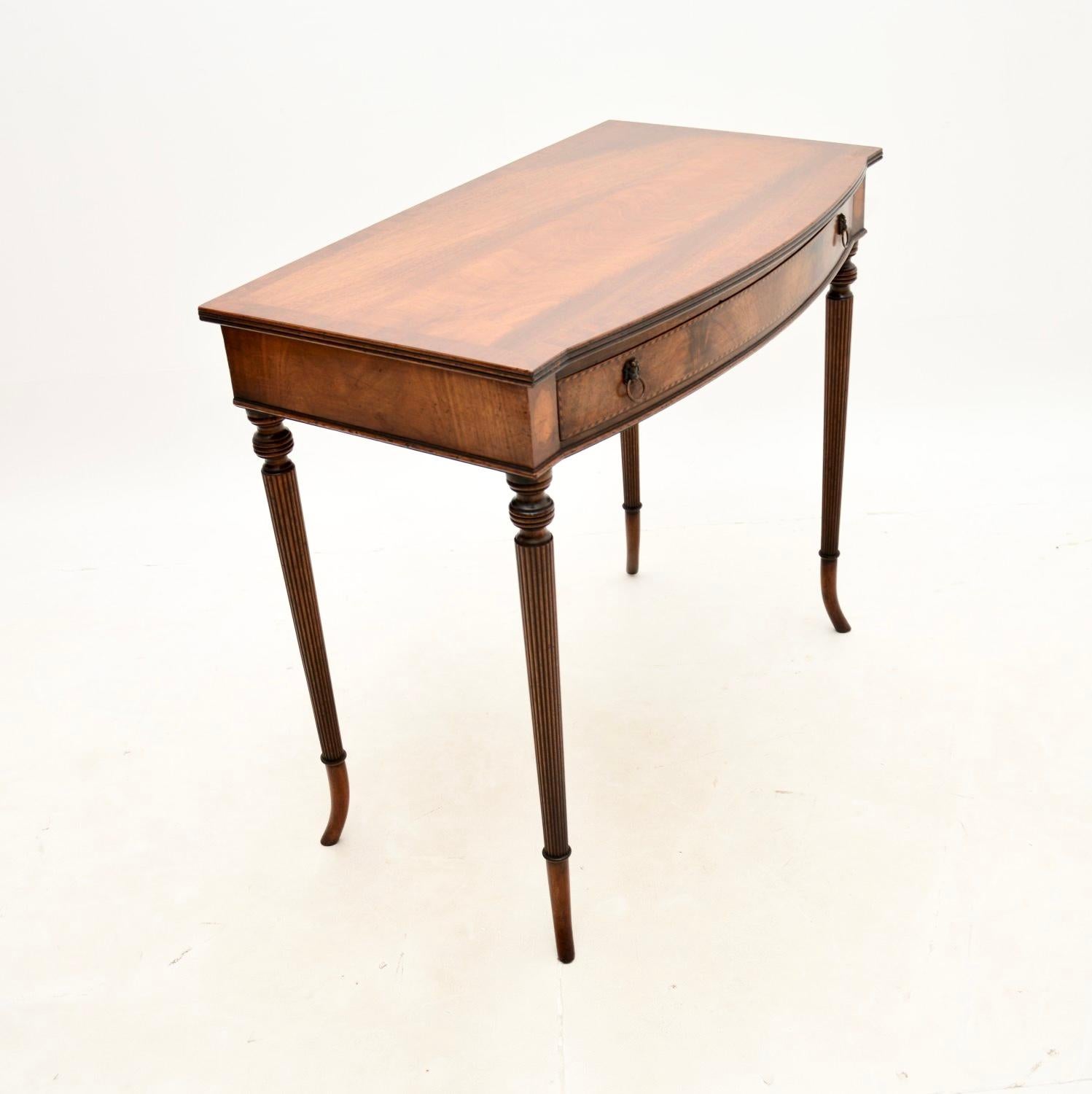 British Antique Sheraton Style Writing / Side Table For Sale