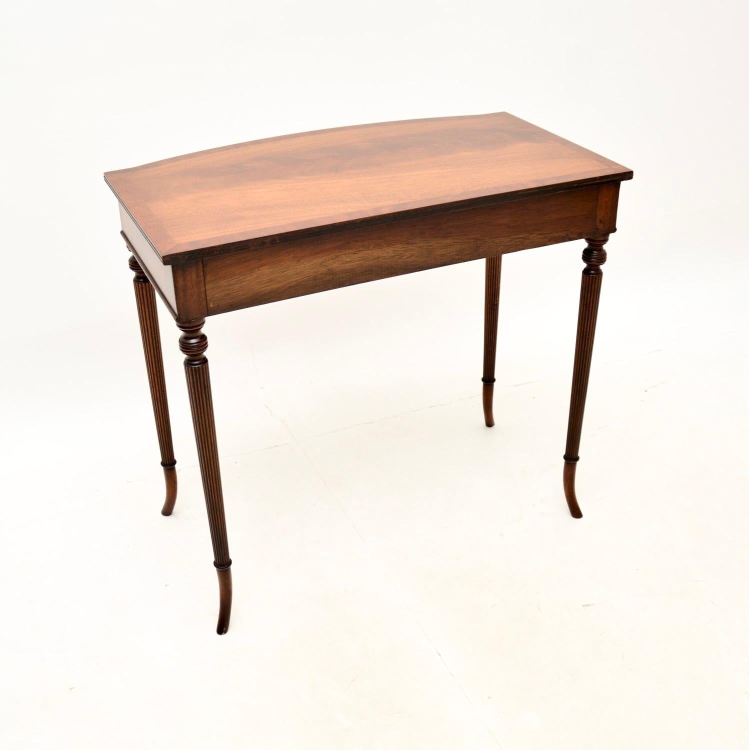 Wood Antique Sheraton Style Writing / Side Table For Sale