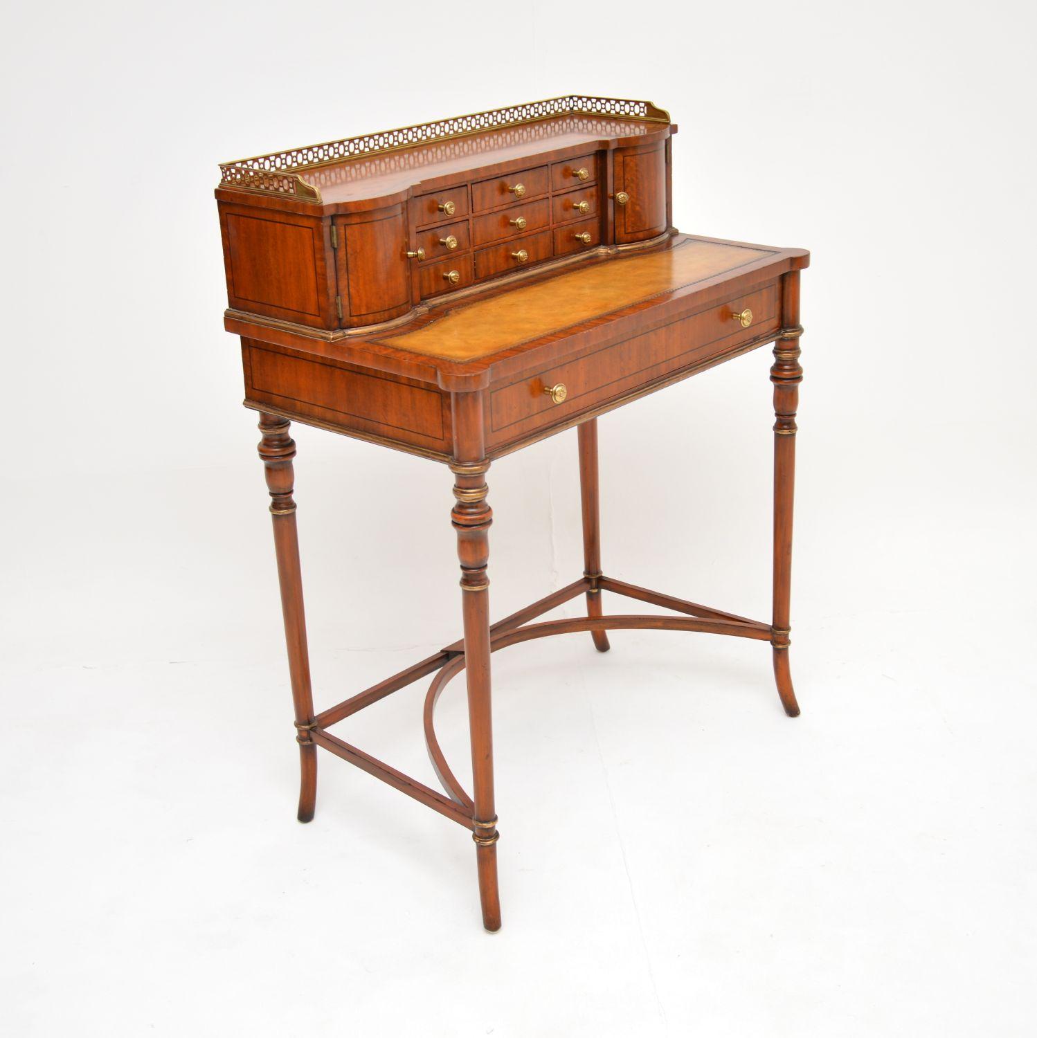 British Antique Sheraton Style Writing Table / Escritoire