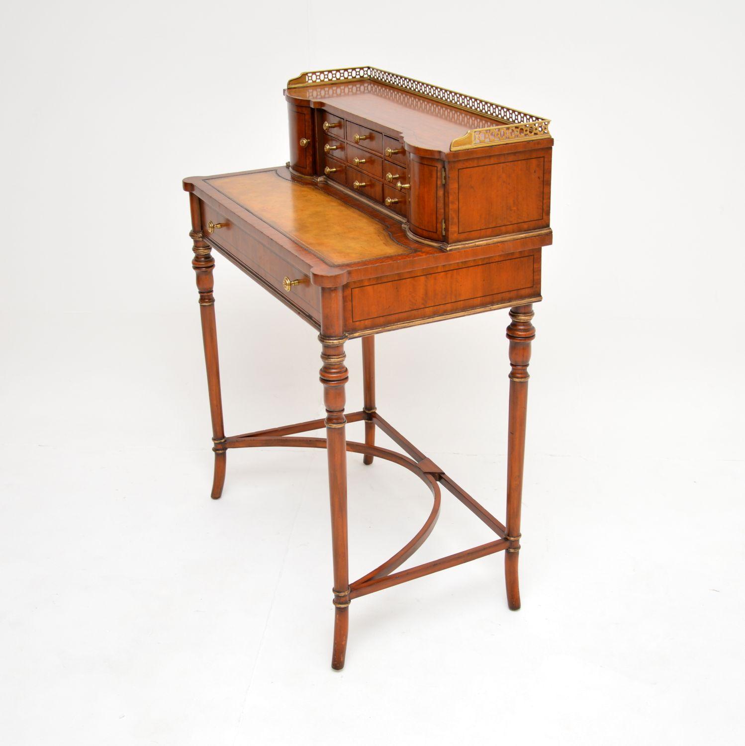 Antique Sheraton Style Writing Table / Escritoire In Good Condition In London, GB