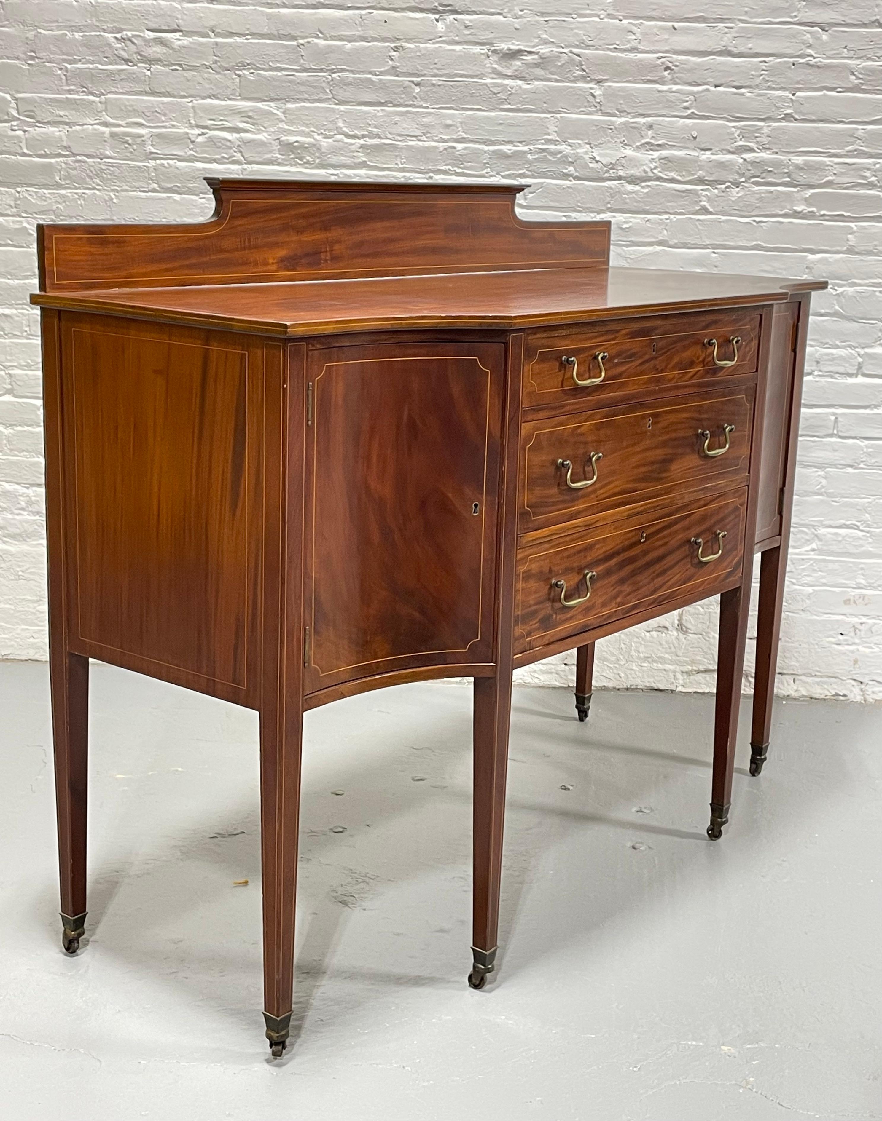 Antique SHERATON styled Mahogany SIDEBOARD / Server, c. 1910’s For Sale 6