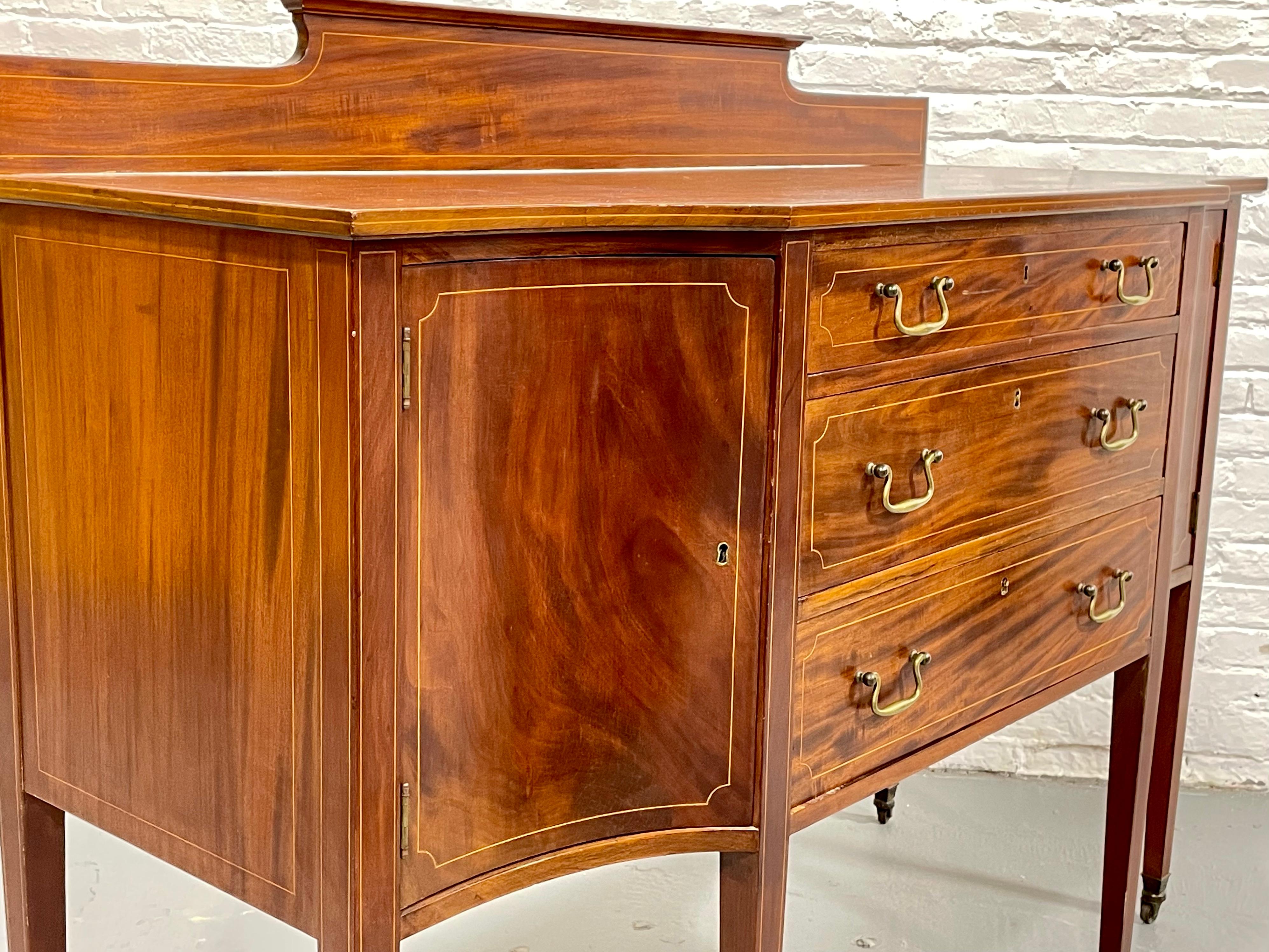 Antique SHERATON styled Mahogany SIDEBOARD / Server, c. 1910’s For Sale 1