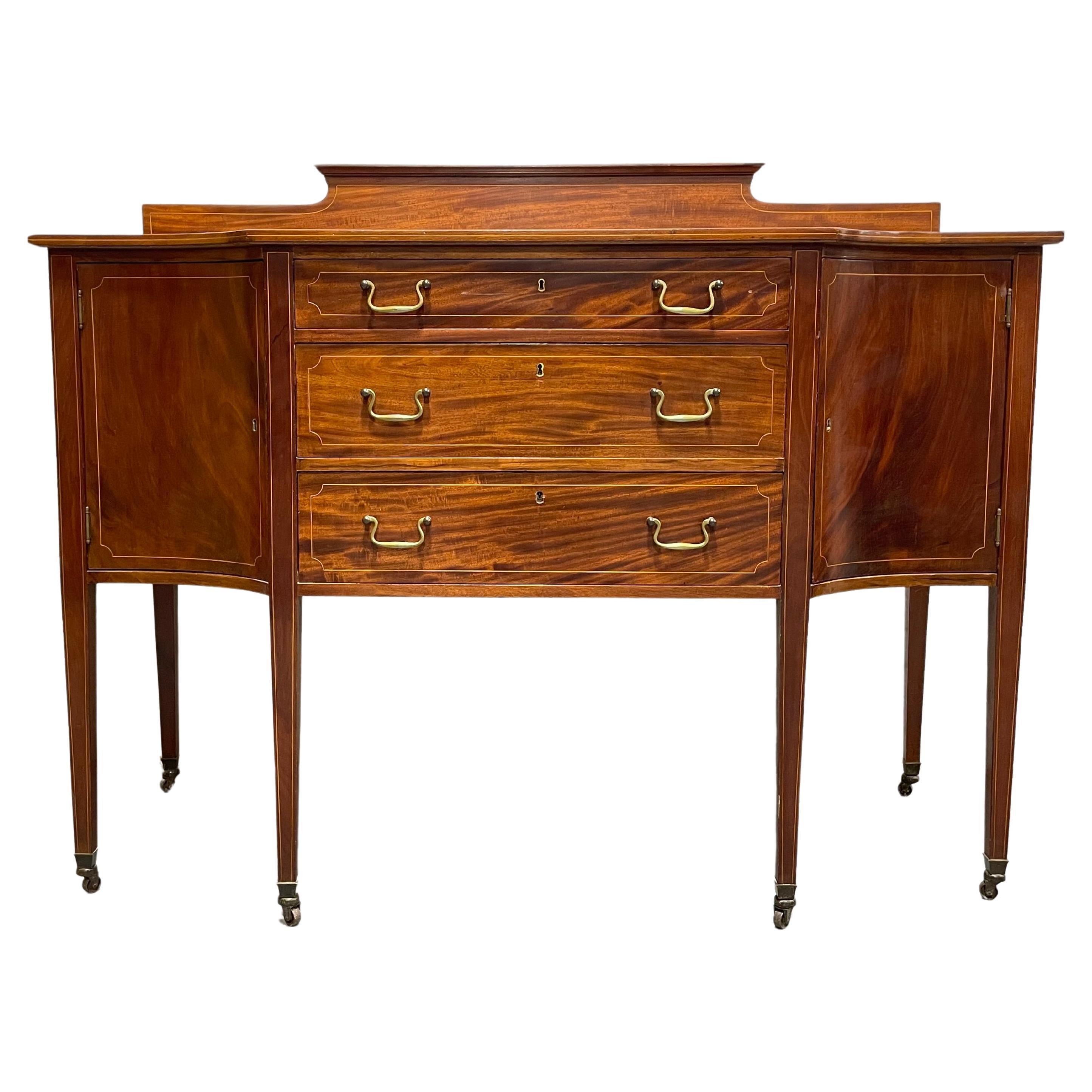 Antique SHERATON styled Mahogany SIDEBOARD / Server, c. 1910’s For Sale