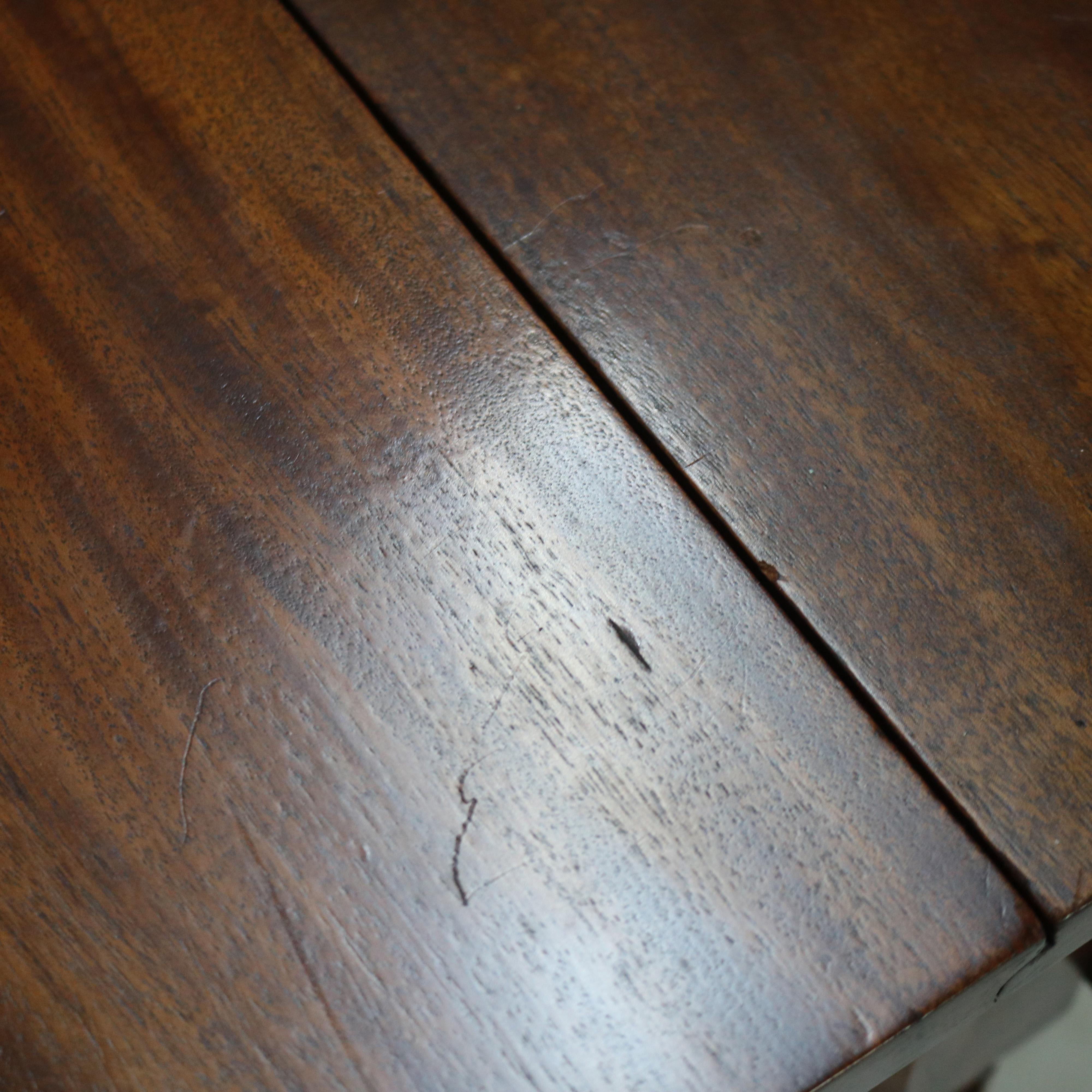 Ancienne table à feuilles tombantes Sheridan Pembroke en acajou C1830 en vente 5