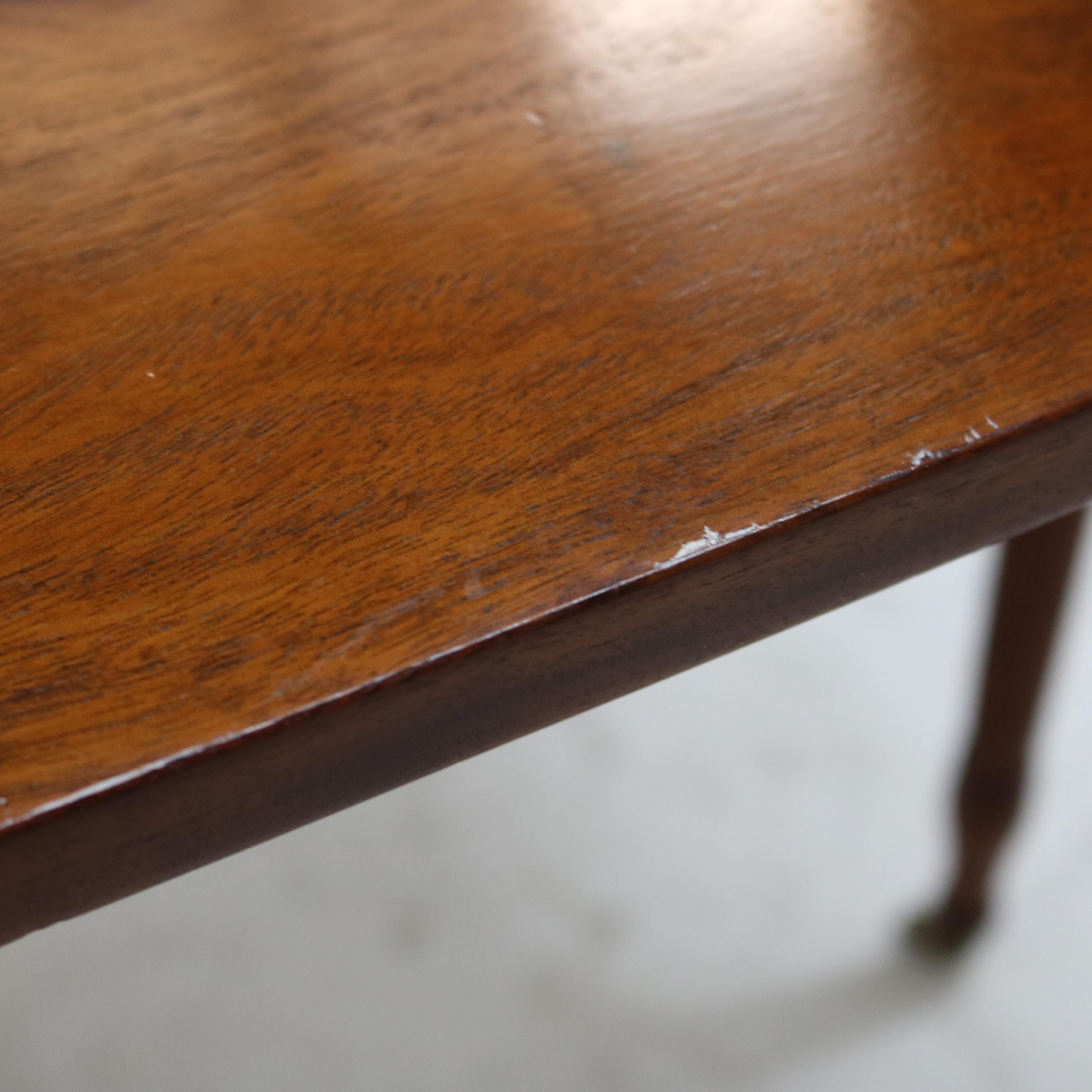 Ancienne table à feuilles tombantes Sheridan Pembroke en acajou C1830 en vente 6