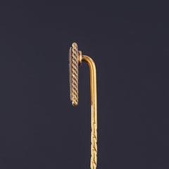 Antique Shibuichi Stickpin of 14k Gold, Circa 1880