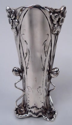 Antique Shiebler American Art Nouveau Sterling Silver 6-Inch Vase