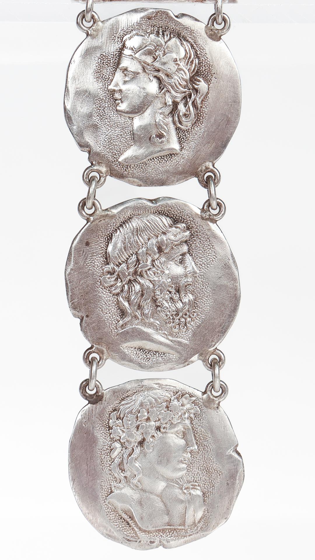 Antike Shiebler Chatelaine oder Uhren-Objekt aus Sterlingsilber im etruskischen Revival-Stil im Angebot 1